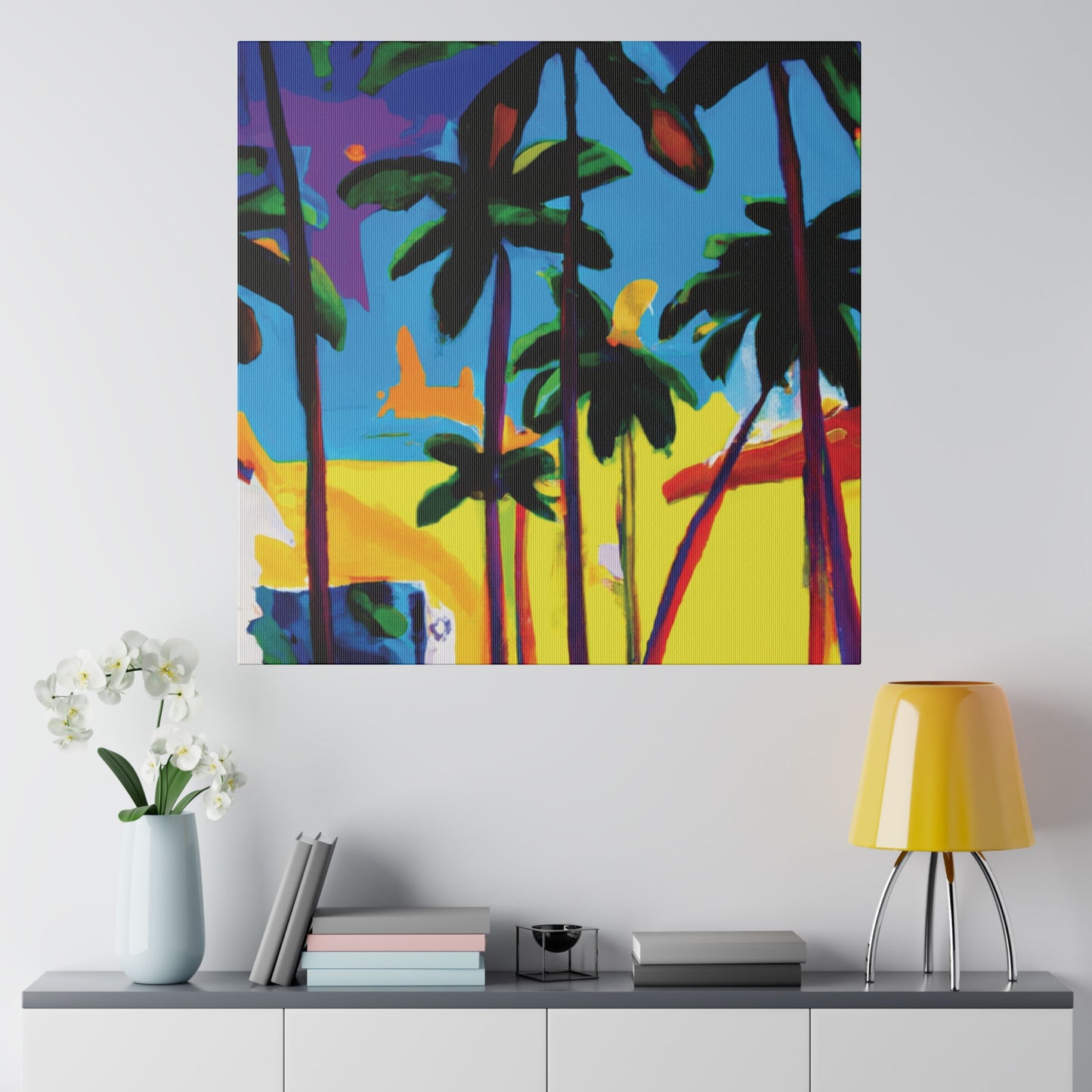 7182X - Miami Beach Sunset Painting Print | Miami | Beach | Sunset | Poster | Home Decor | Wall Art | Canvas