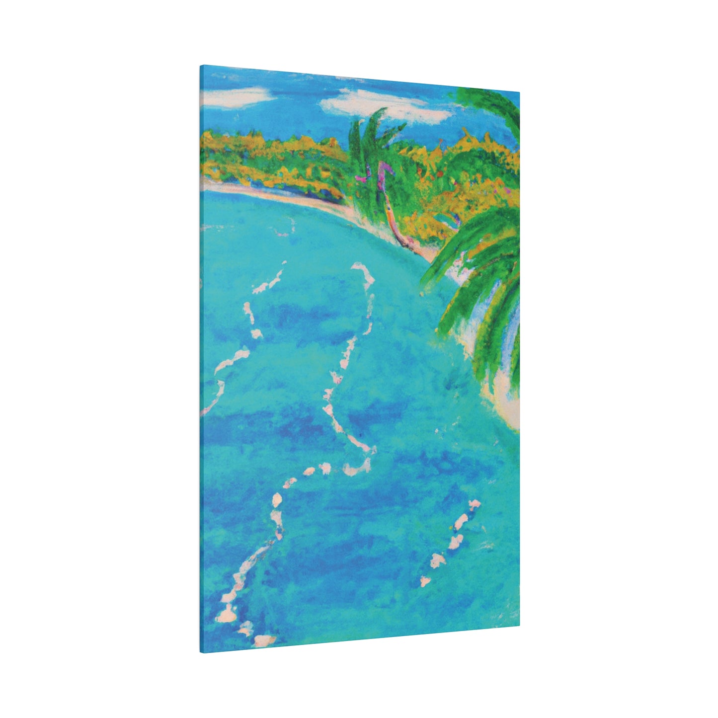 6605P - Bahamas Ocean Painting Print | Bahamas | Ocean | Beach | Poster | Home Decor | Wall Art | Canvas