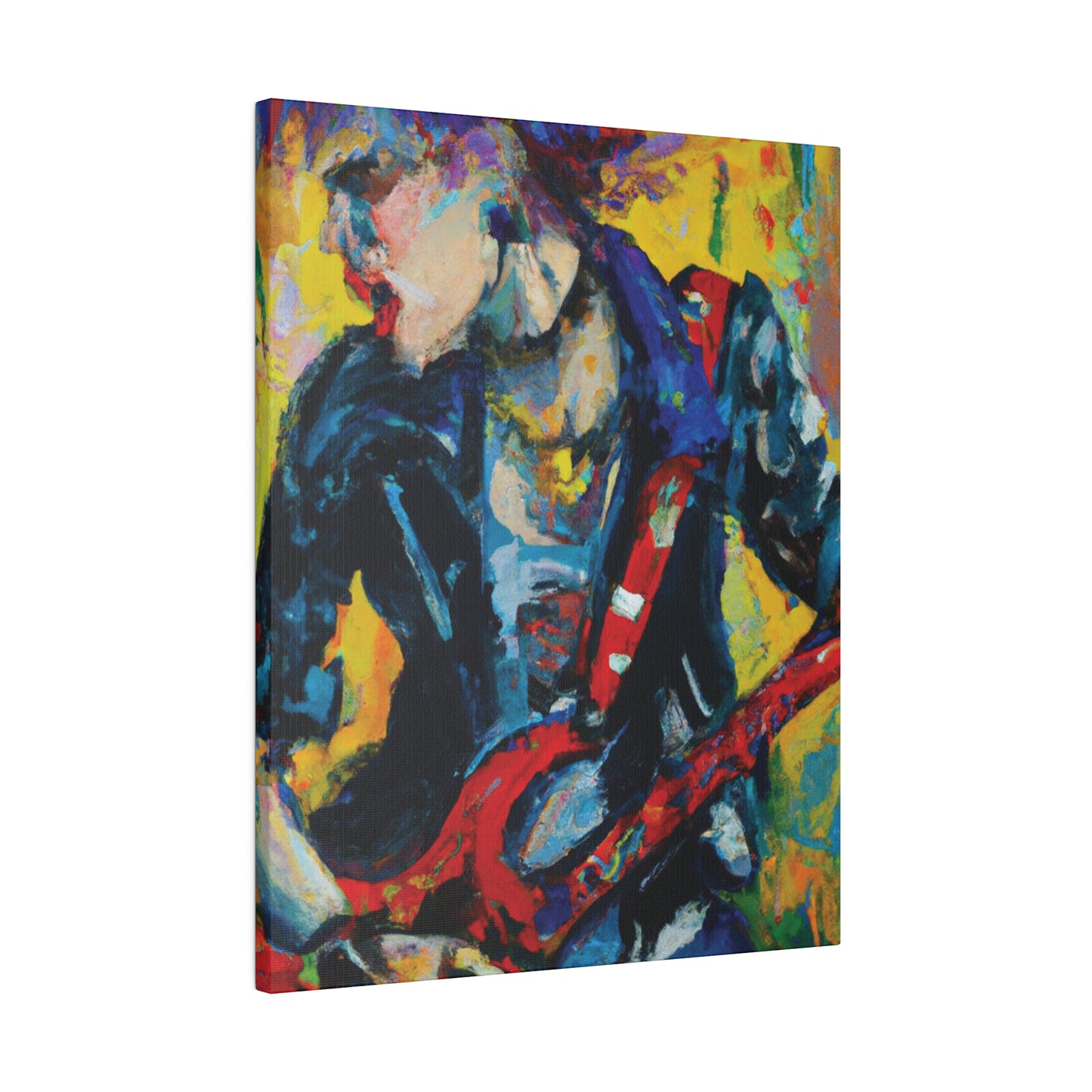 2249F - Rockstar Oil Painting Style Print | Poster | Home Decor | Wall Art | Music Art | Canvas