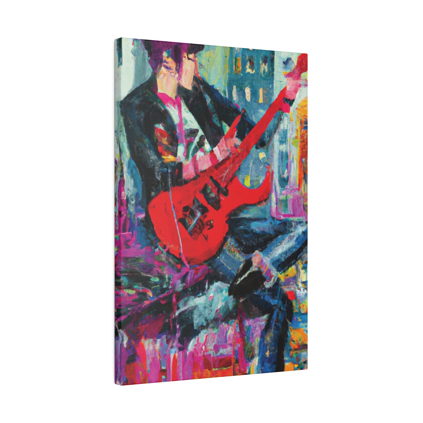 7878O - Rockstar Oil Painting Style Print | Poster | Home Decor | Wall Art | Music Art | Canvas