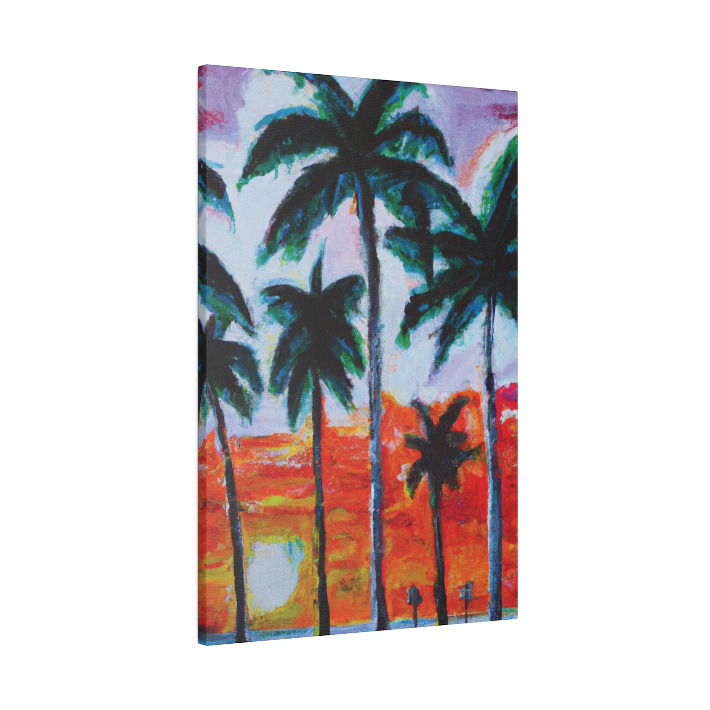 5398G - Miami Beach Sunset Painting Print | Miami | Beach | Sunset | Poster | Home Decor | Wall Art | Canvas