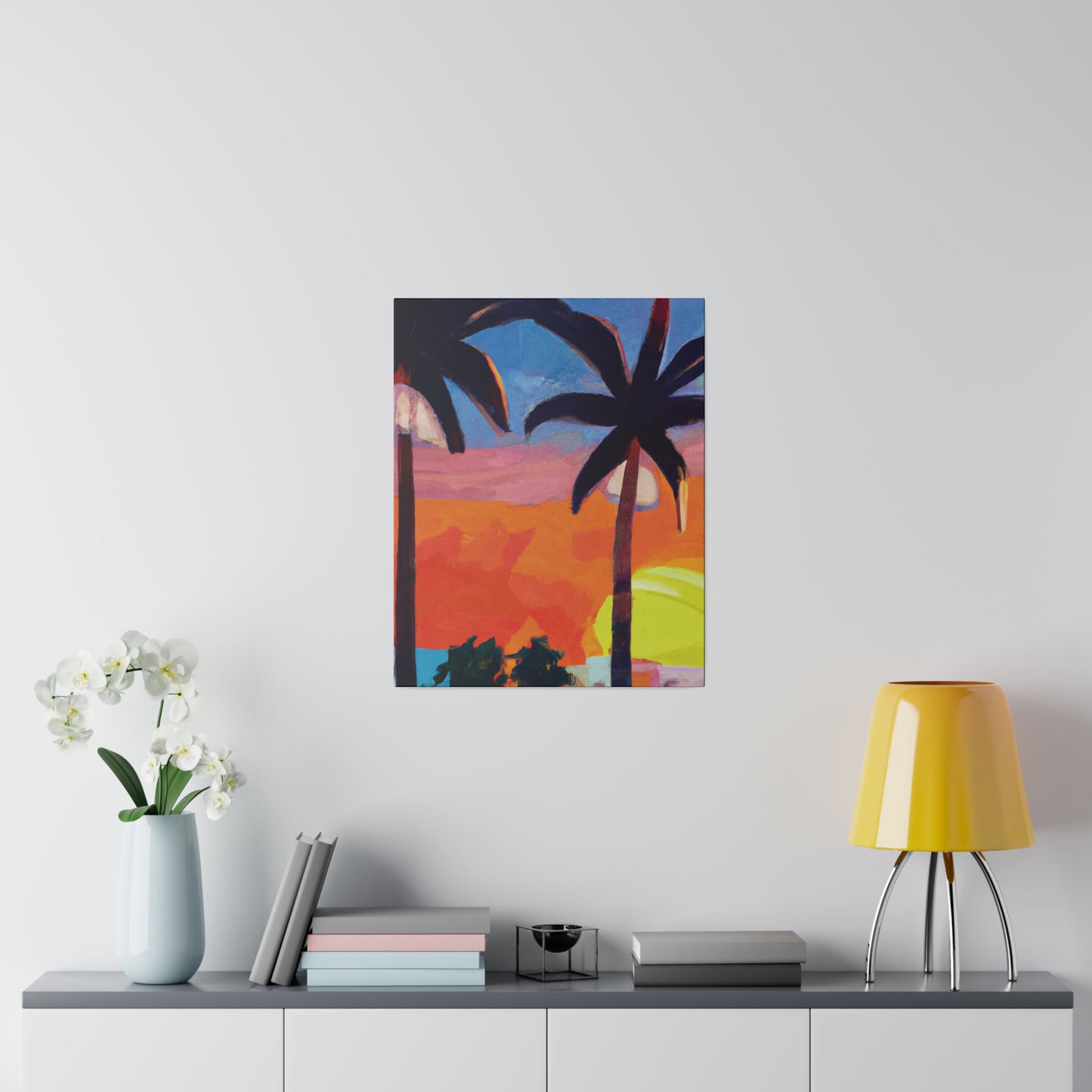 7368X - Miami Beach Sunset Painting Print | Miami | Beach | Sunset | Poster | Home Decor | Wall Art | Canvas