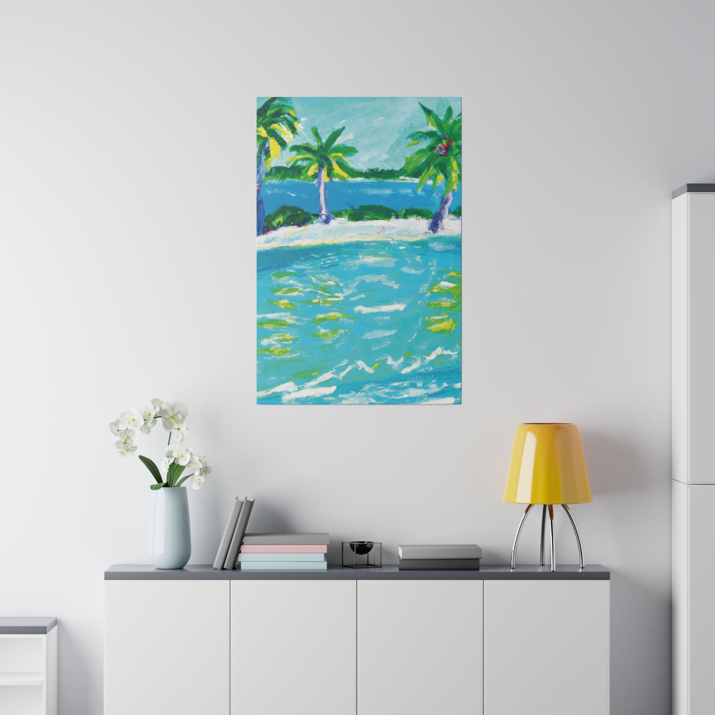 9256K - Bahamas Ocean Painting Print | Bahamas | Ocean | Beach | Poster | Home Decor | Wall Art | Canvas