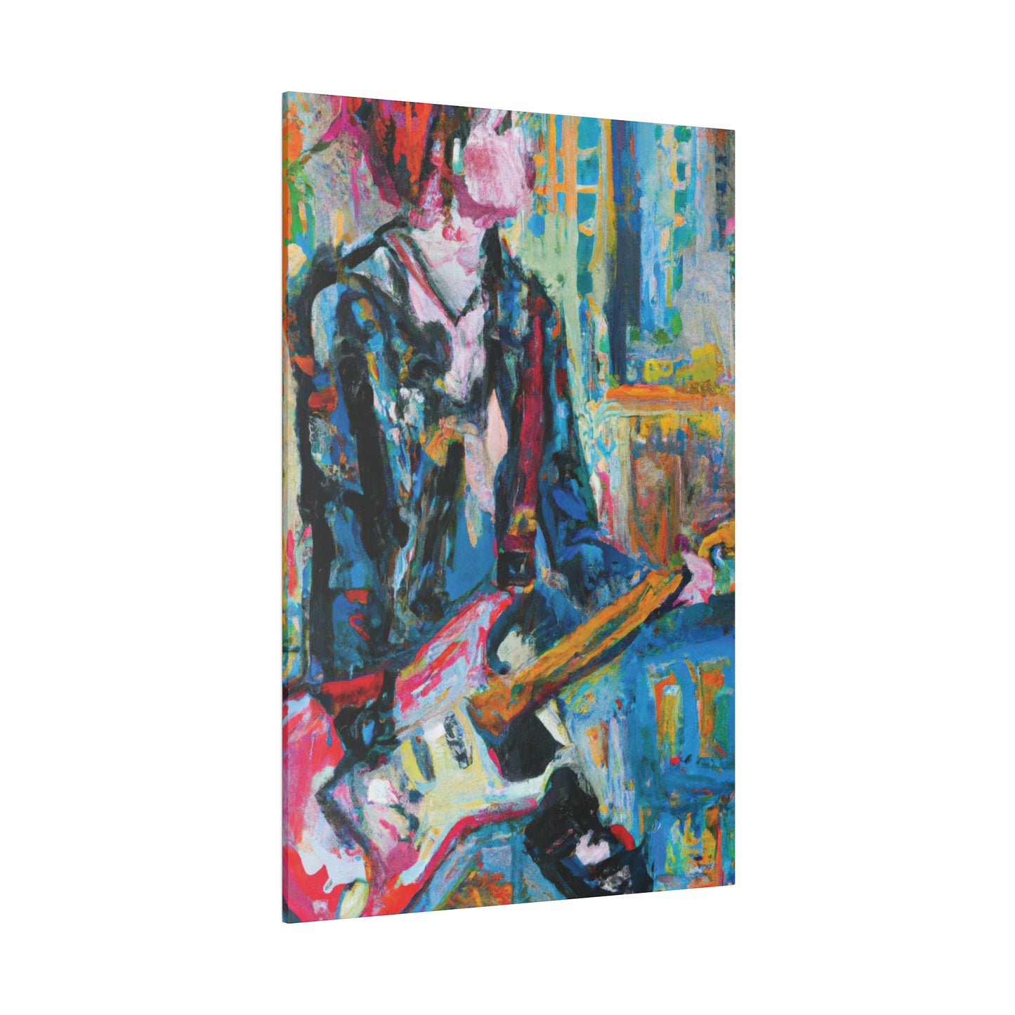 4712U - Rockstar Oil Painting Style Print | Poster | Home Decor | Wall Art | Music Art | Canvas