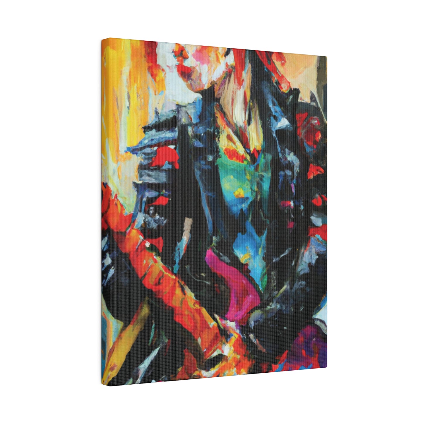 8596X - Rockstar Oil Painting Style Print | Poster | Home Decor | Wall Art | Music Art | Canvas