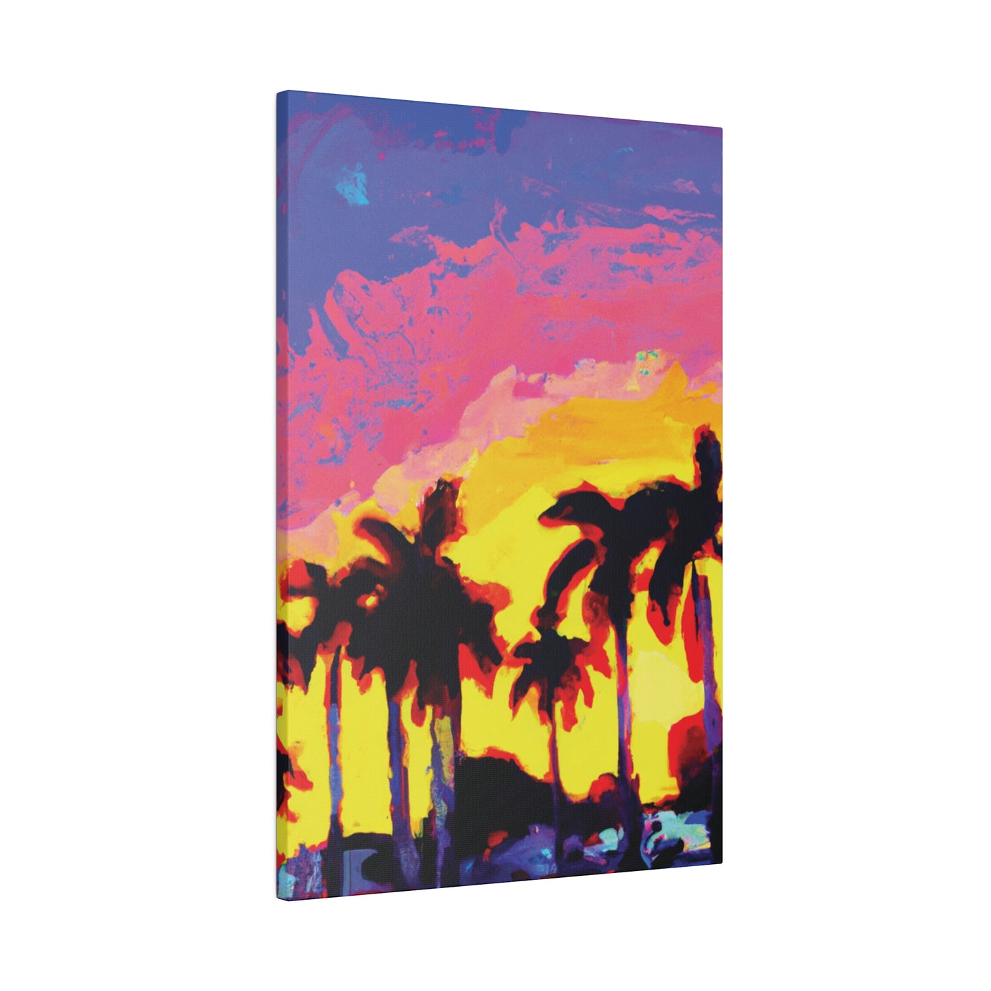 9284G - Miami Beach Sunset Painting Print | Miami | Beach | Sunset | Poster | Home Decor | Wall Art | Canvas