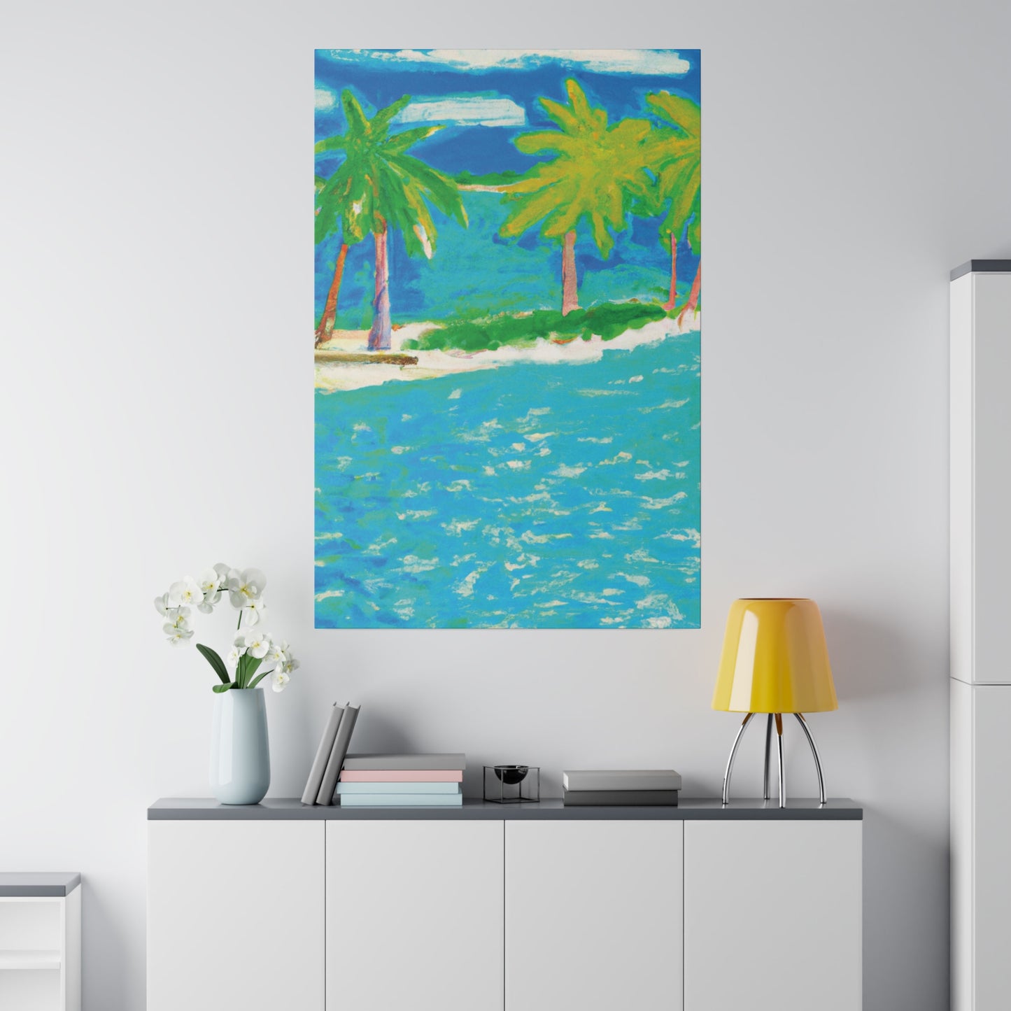 3271K - Bahamas Ocean Painting Print | Bahamas | Ocean | Beach | Poster | Home Decor | Wall Art | Canvas