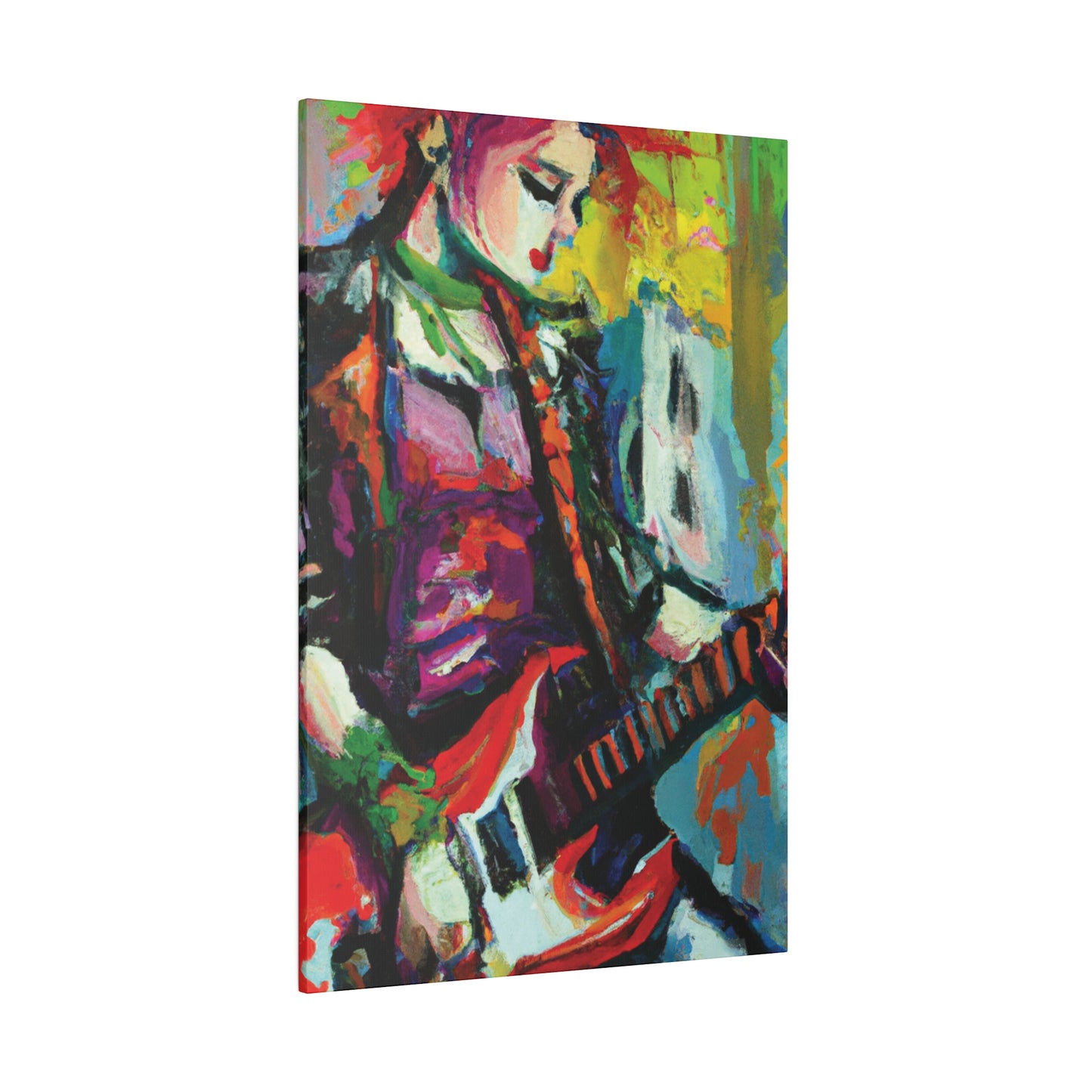 2671G - Rockstar Oil Painting Style Print | Poster | Home Decor | Wall Art | Music Art | Canvas