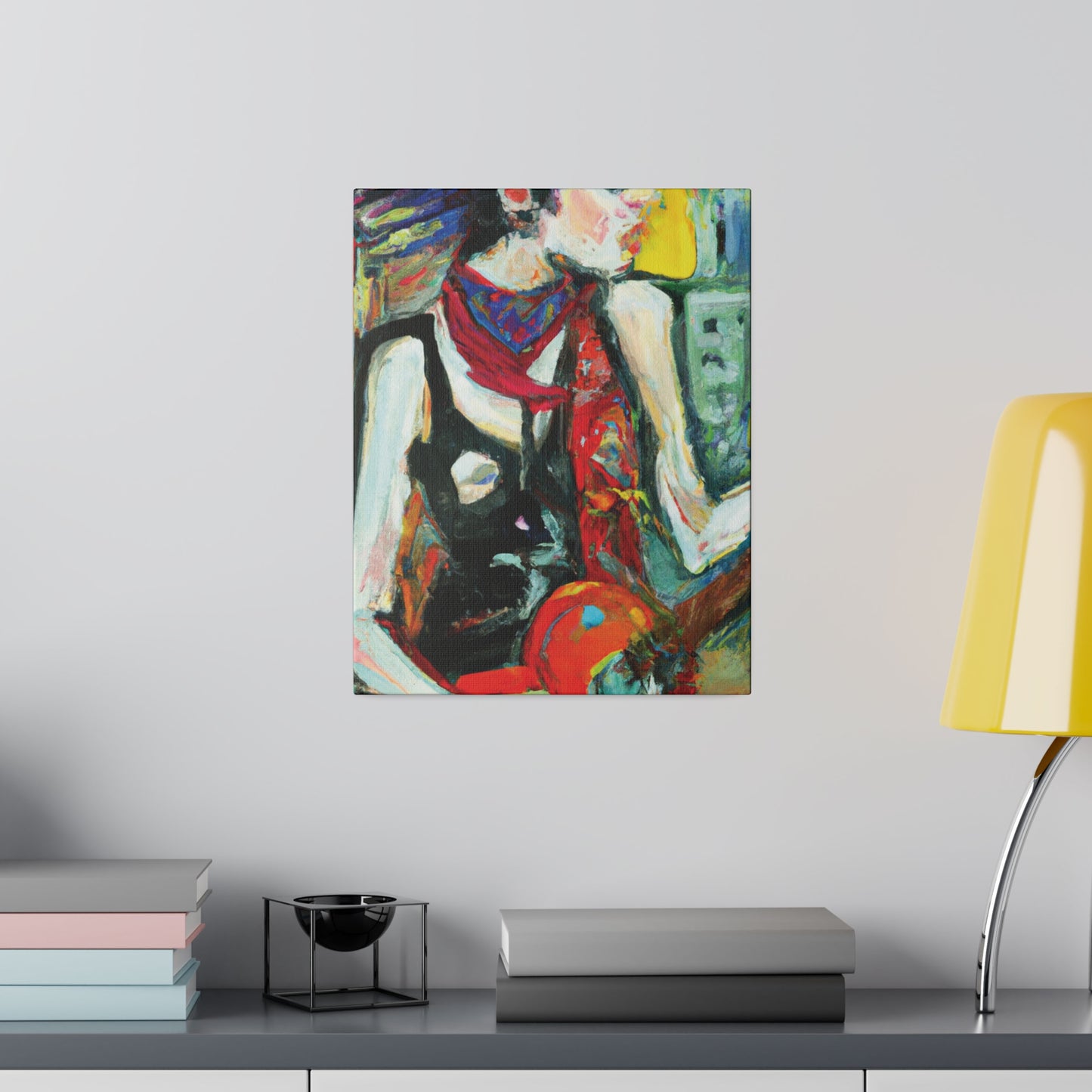 8733Q - Rockstar Oil Painting Style Print | Poster | Home Decor | Wall Art | Music Art | Canvas