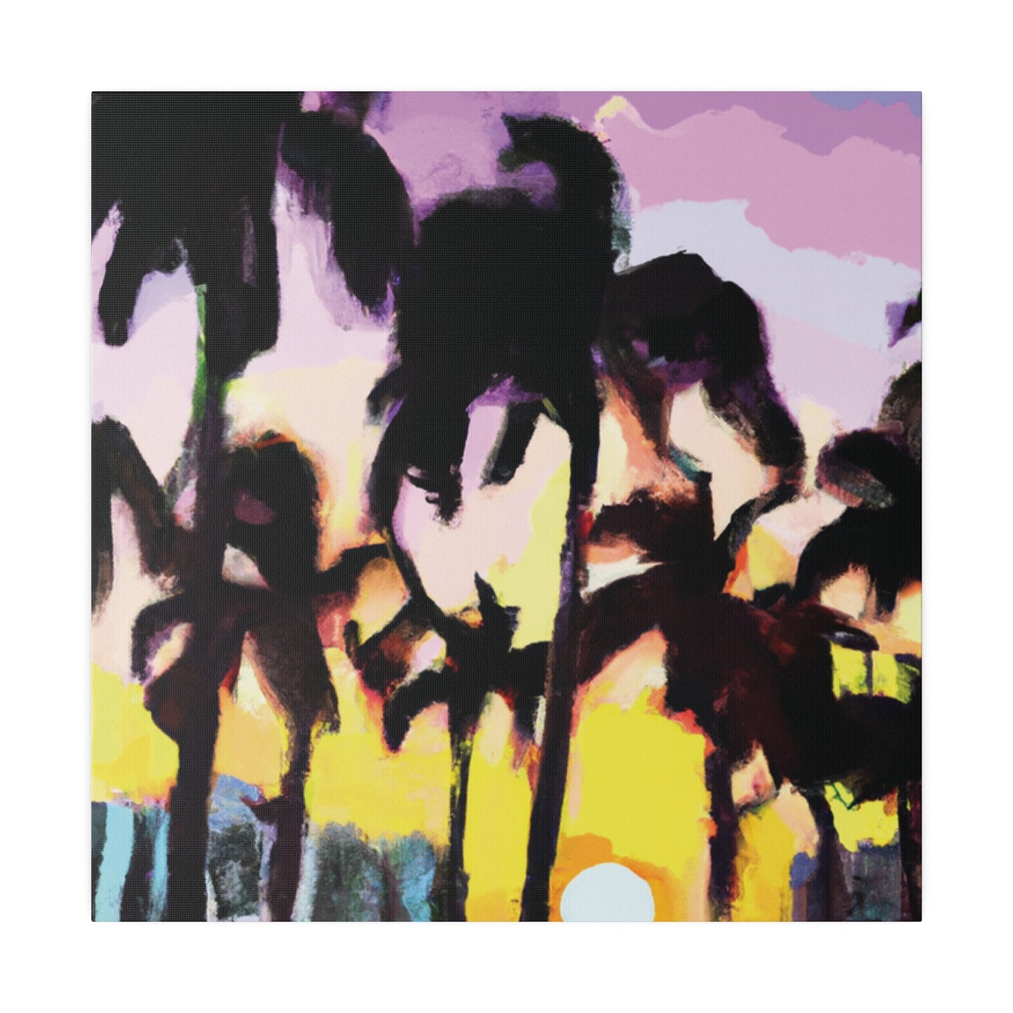 5231Y - Miami Beach Sunset Painting Print | Miami | Beach | Sunset | Poster | Home Decor | Wall Art | Canvas