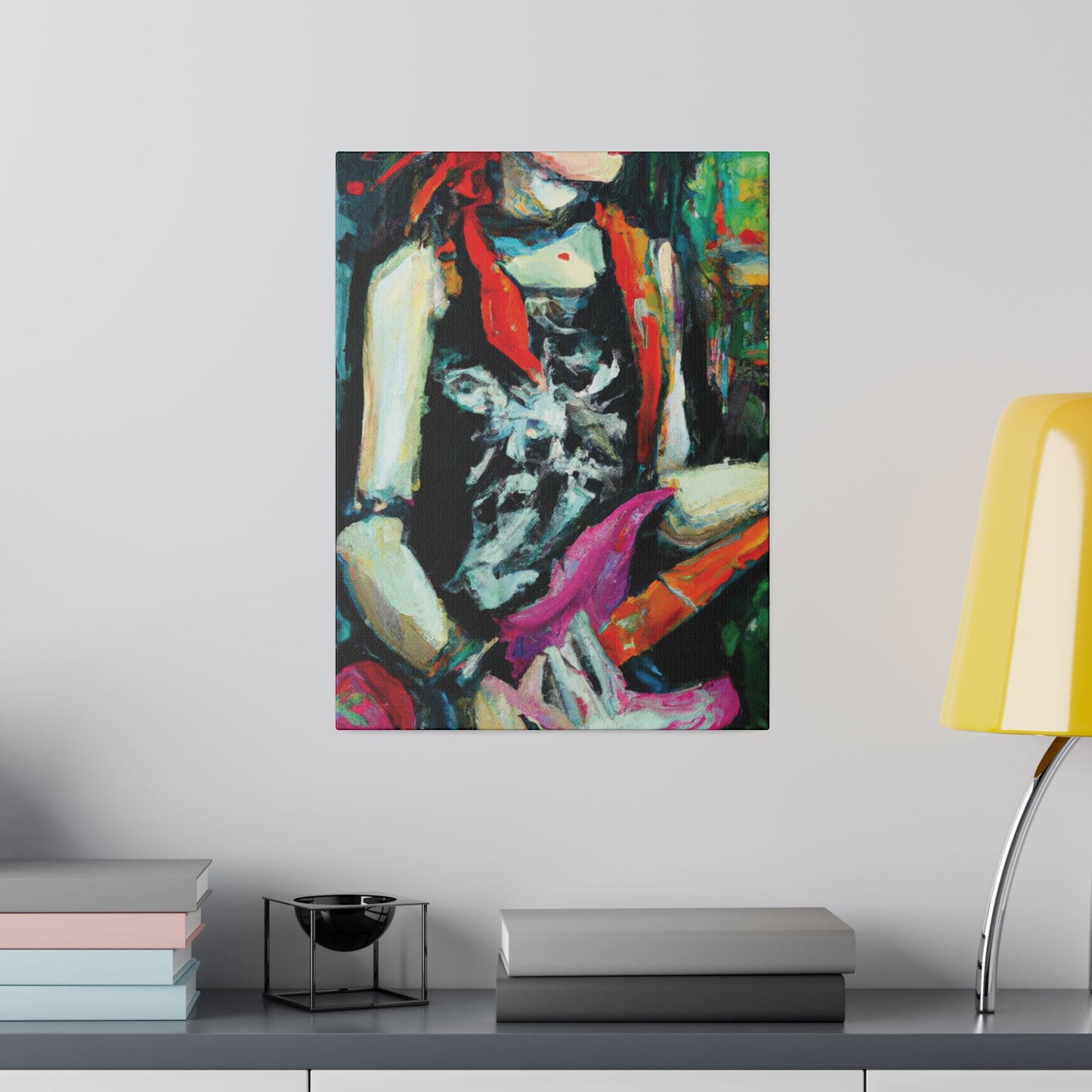 7134X - Rockstar Oil Painting Style Print | Poster | Home Decor | Wall Art | Music Art | Canvas