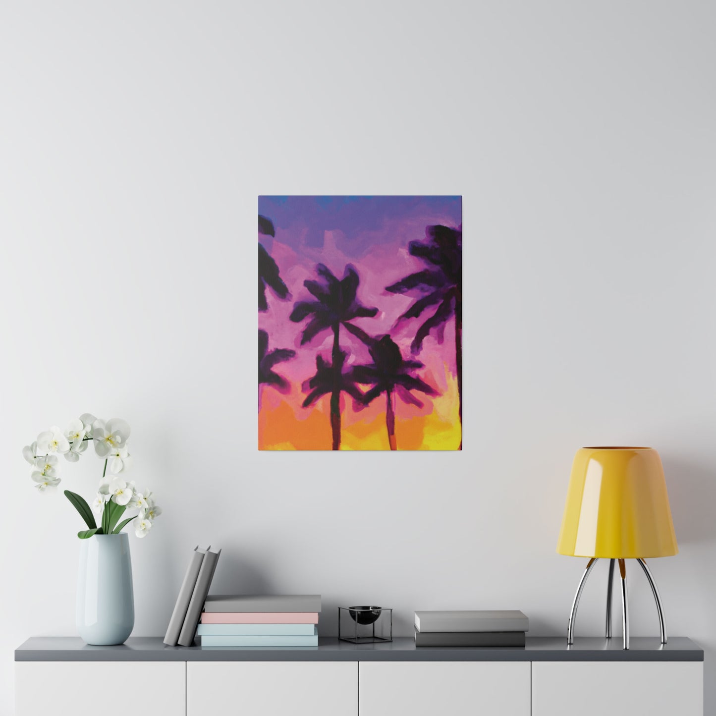 7395T - Miami Beach Sunset Painting Print | Miami | Beach | Sunset | Poster | Home Decor | Wall Art | Canvas