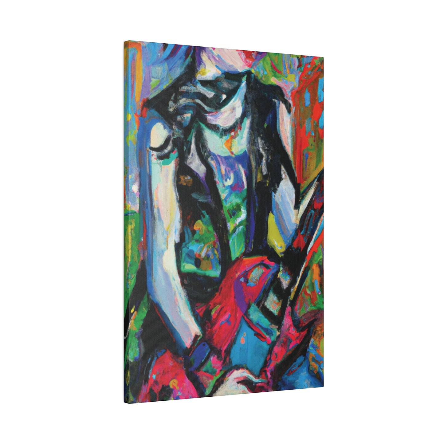 7129F - Rockstar Oil Painting Style Print | Poster | Home Decor | Wall Art | Music Art | Canvas