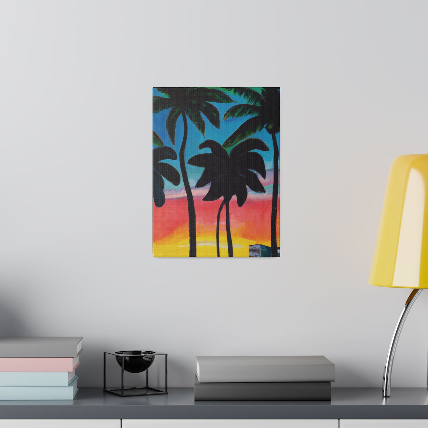 7322T - Miami Beach Sunset Painting Print | Miami | Beach | Sunset | Poster | Home Decor | Wall Art | Canvas