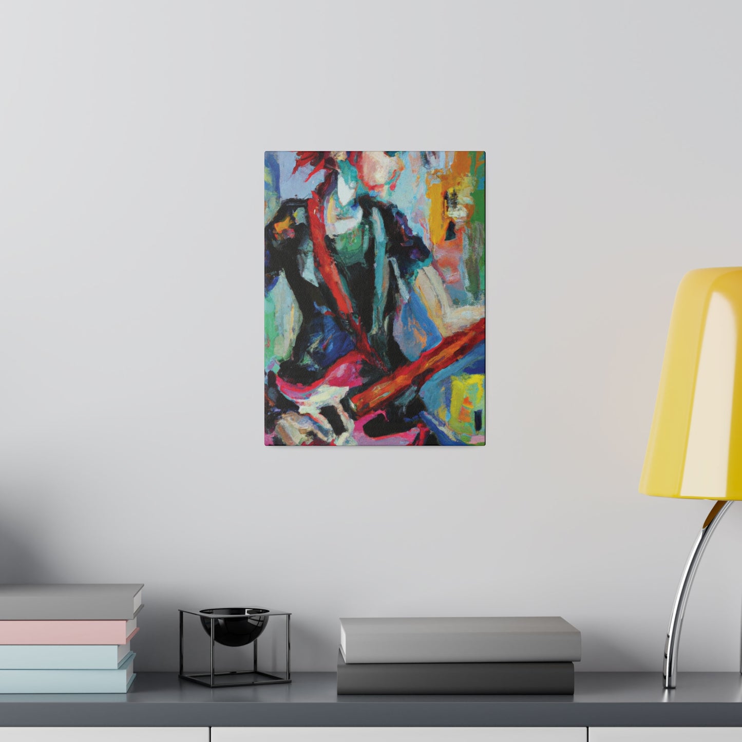 7837X - Rockstar Oil Painting Style Print | Poster | Home Decor | Wall Art | Music Art | Canvas