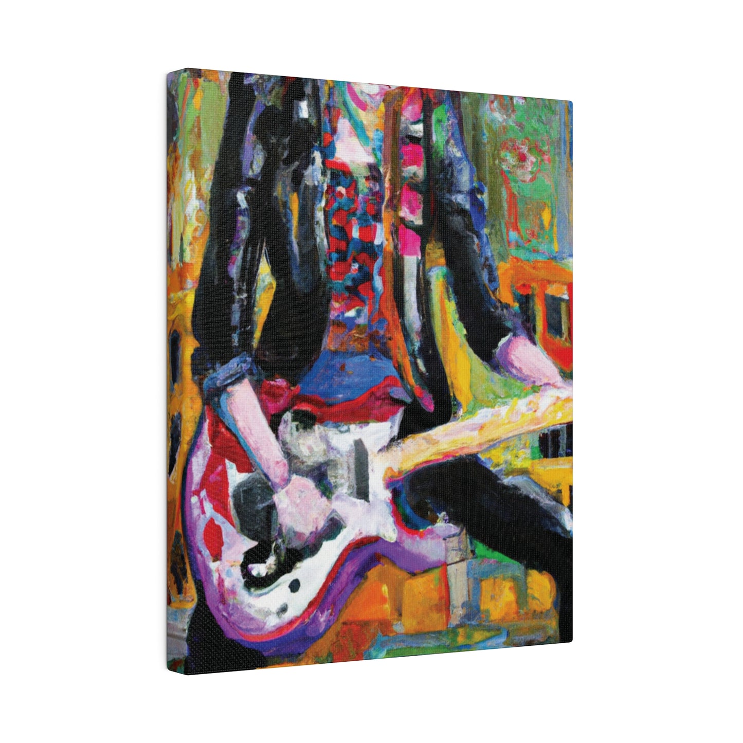 834H - Rockstar Oil Painting Style Print | Poster | Home Decor | Wall Art | Music Art | Canvas