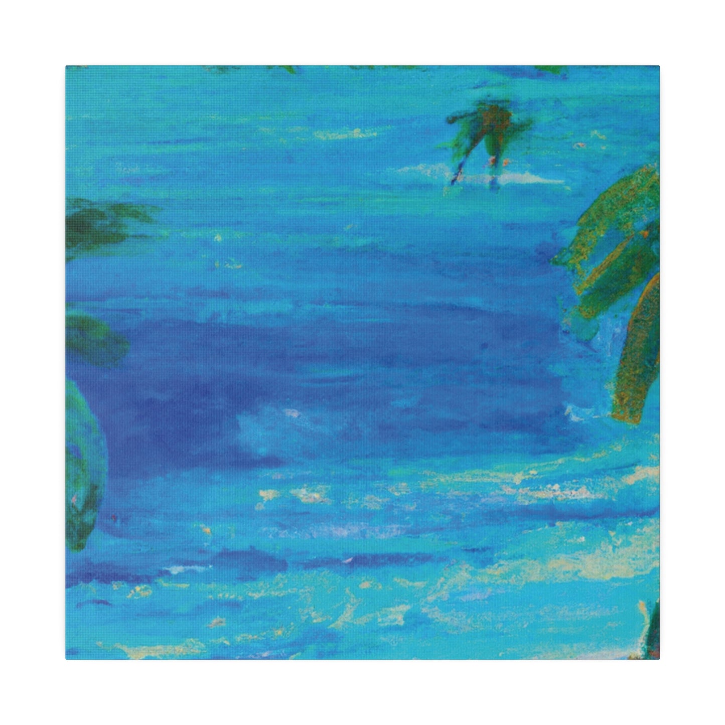 5105Q - Bahamas Ocean Painting Print | Bahamas | Ocean | Beach | Poster | Home Decor | Wall Art | Canvas