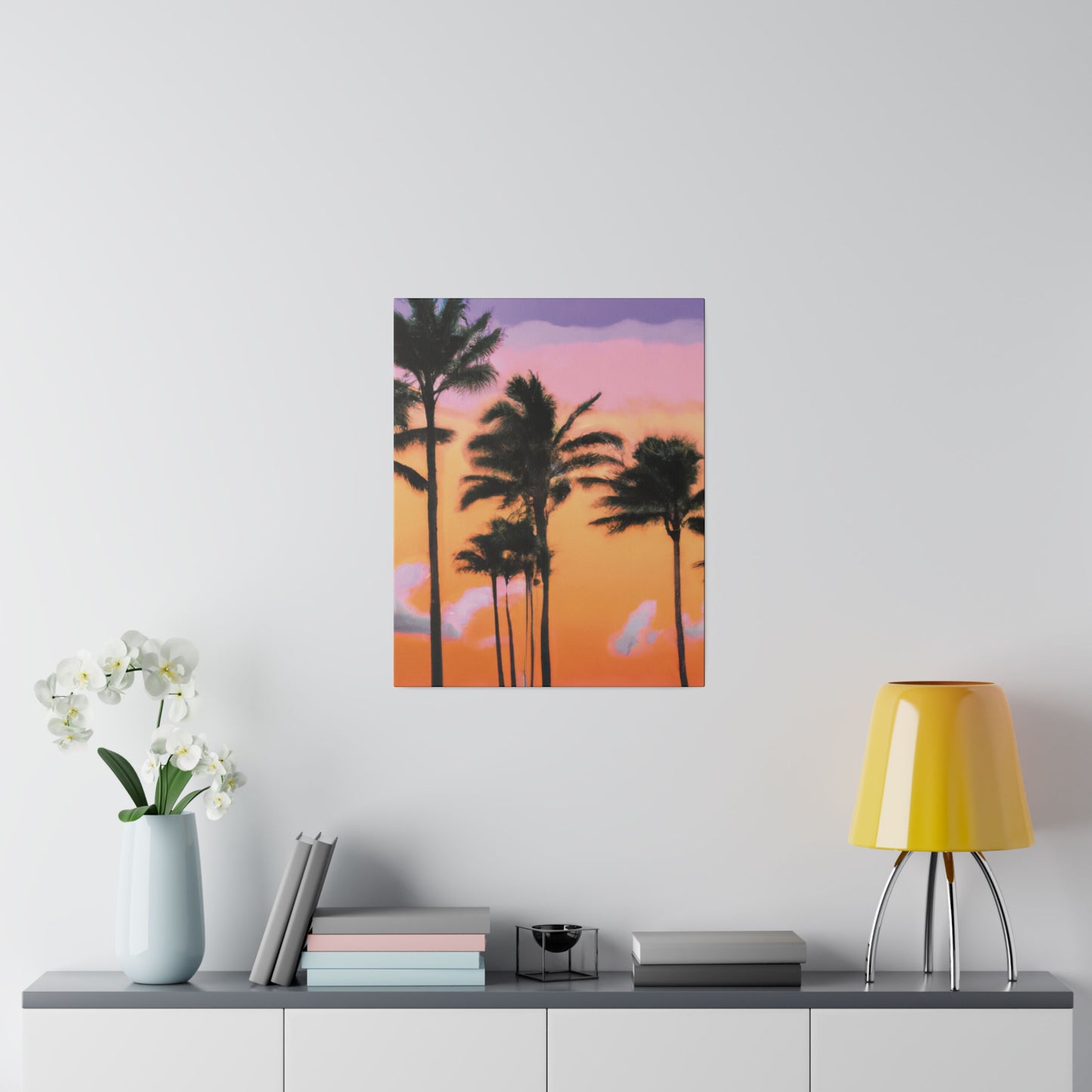 4126T - Miami Beach Sunset Painting Print | Miami | Beach | Sunset | Poster | Home Decor | Wall Art | Canvas