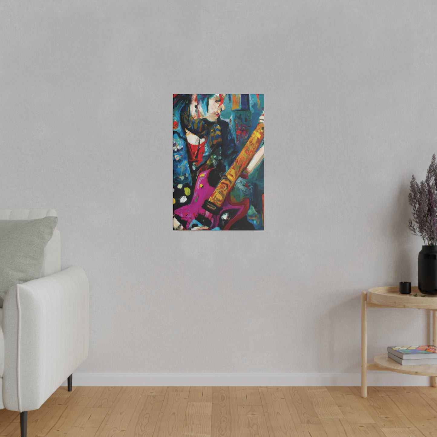 7272P - Rockstar Oil Painting Style Print | Poster | Home Decor | Wall Art | Music Art | Canvas