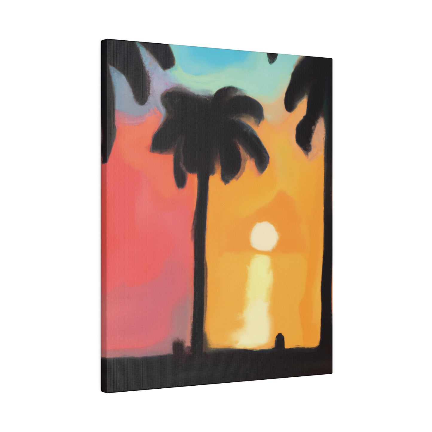 9529K - Miami Beach Sunset Painting Print | Miami | Beach | Sunset | Poster | Home Decor | Wall Art | Canvas