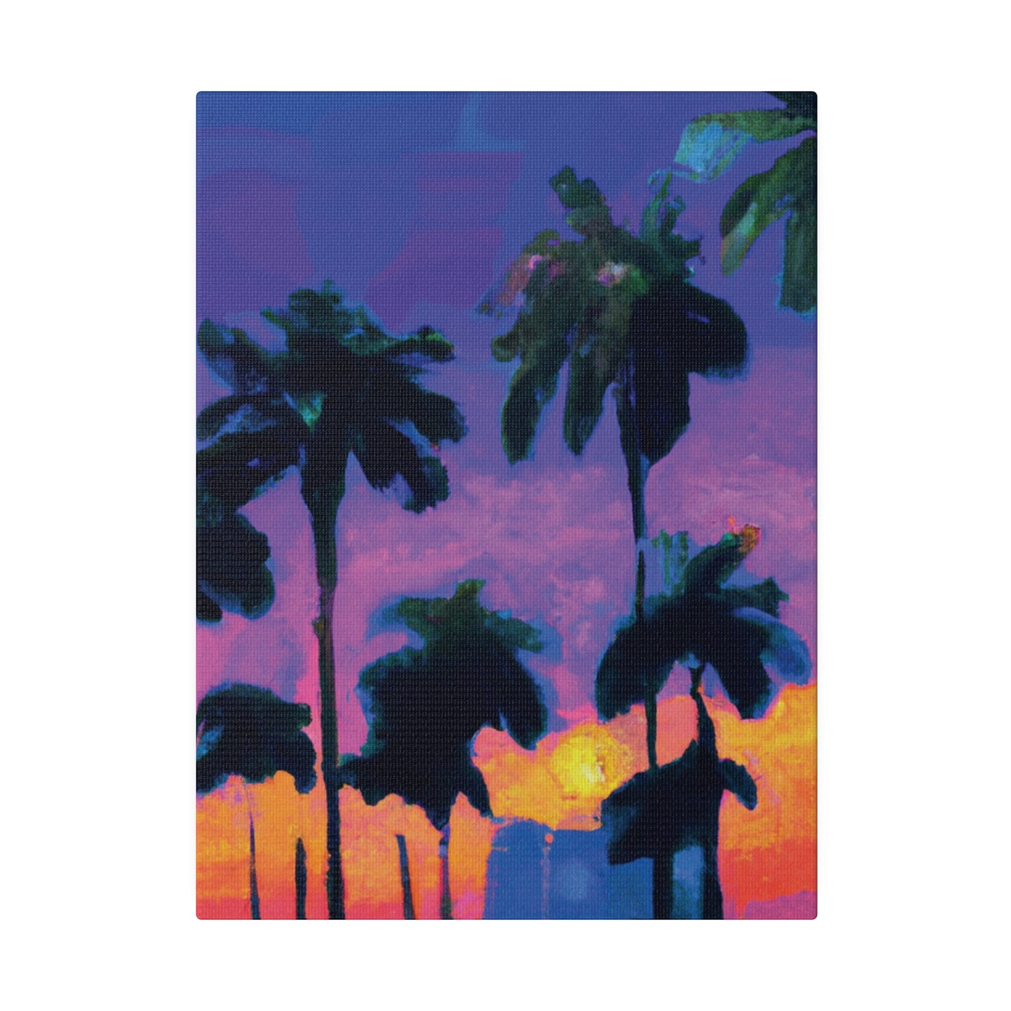 9232V - Miami Beach Sunset Painting Print | Miami | Beach | Sunset | Poster | Home Decor | Wall Art | Canvas