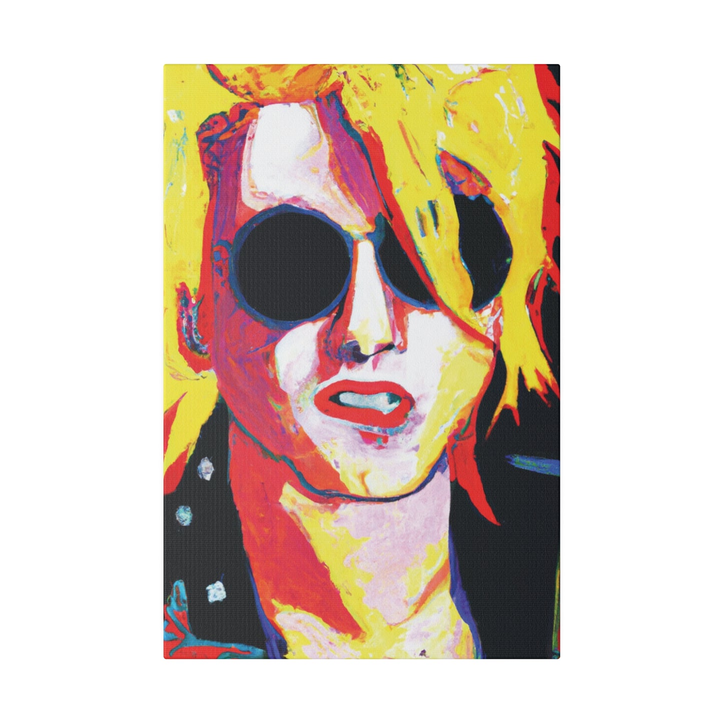 4786R - Rockstar Painting Print | Face | Abstract | Poster | Home Decor | Wall Art | Music Art | Canvas