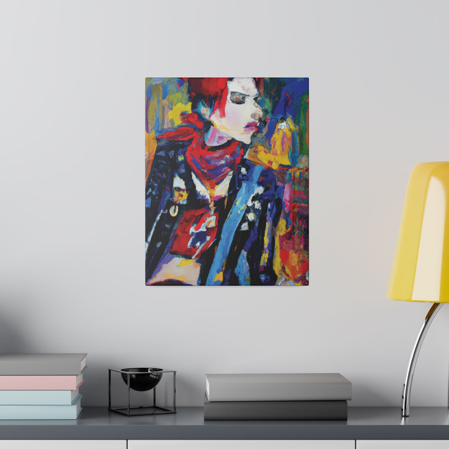 8996X - Rockstar Oil Painting Style Print | Poster | Home Decor | Wall Art | Music Art | Canvas