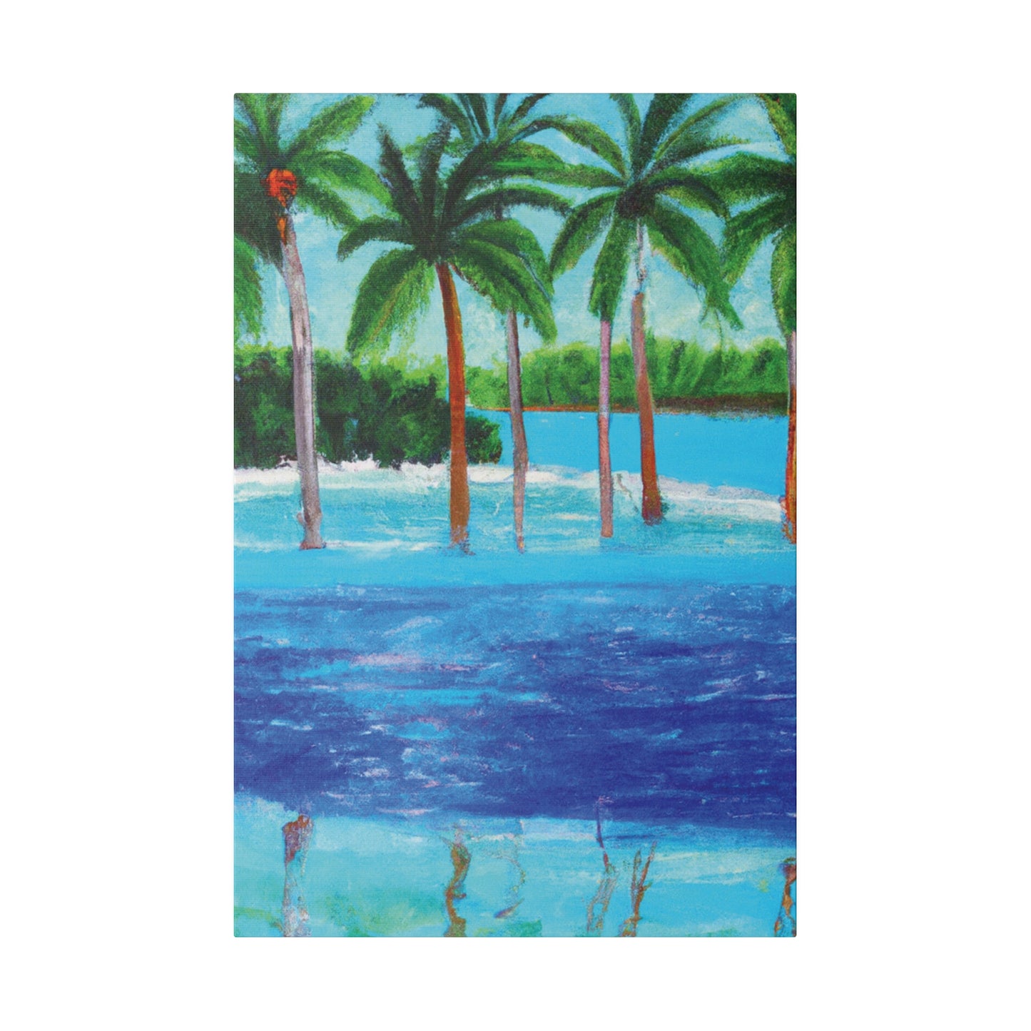 4563X - Bahamas Ocean Painting Print | Bahamas | Ocean | Beach | Poster | Home Decor | Wall Art | Canvas