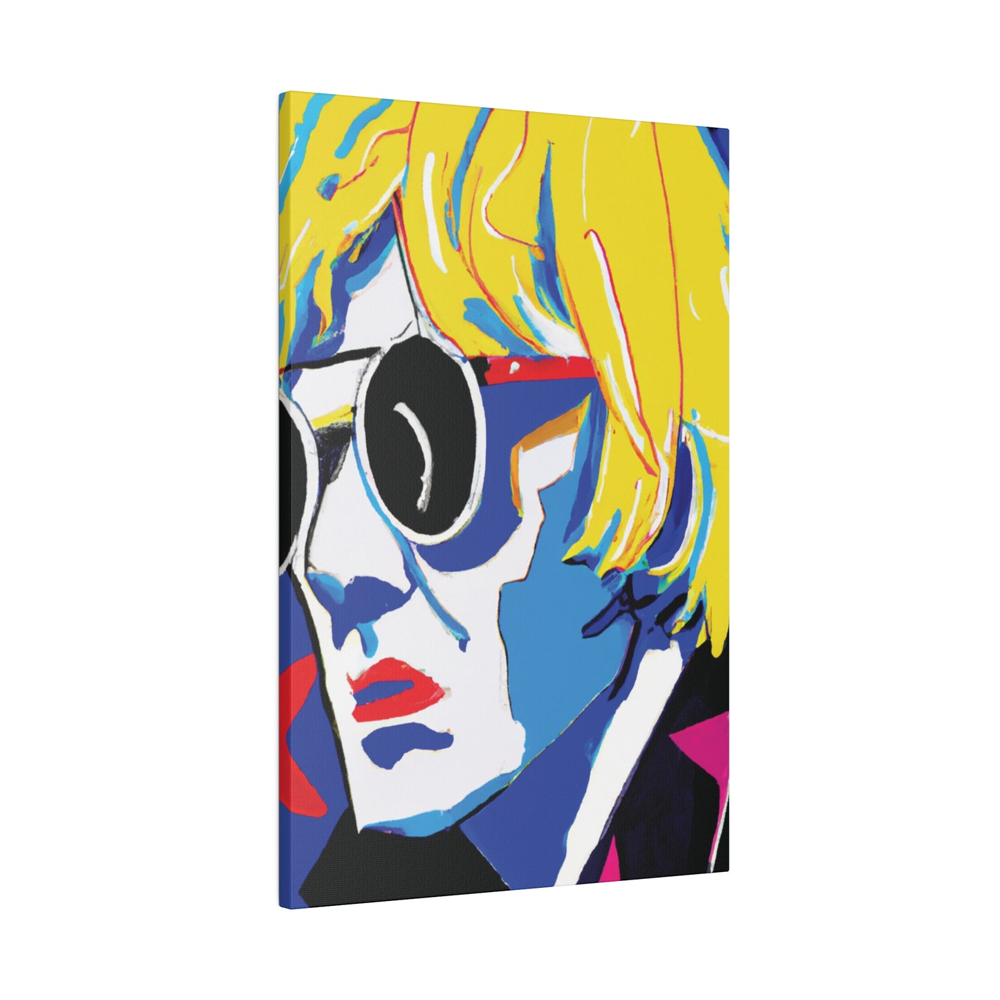 6259E - Rockstar Painting Print | Face | Abstract | Poster | Home Decor | Wall Art | Music Art | Canvas