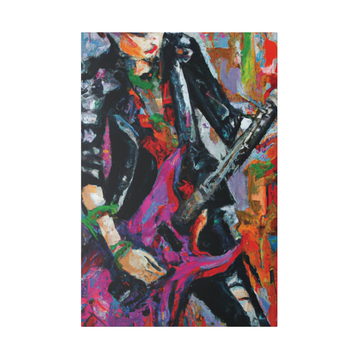 3622Z - Rockstar Oil Painting Style Print | Poster | Home Decor | Wall Art | Music Art | Canvas