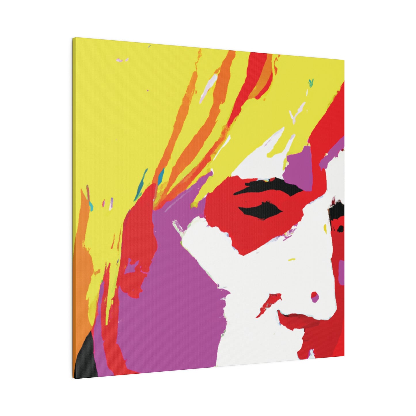 175X - Rockstar Painting Print | Face | Abstract | Poster | Home Decor | Wall Art | Music Art | Canvas