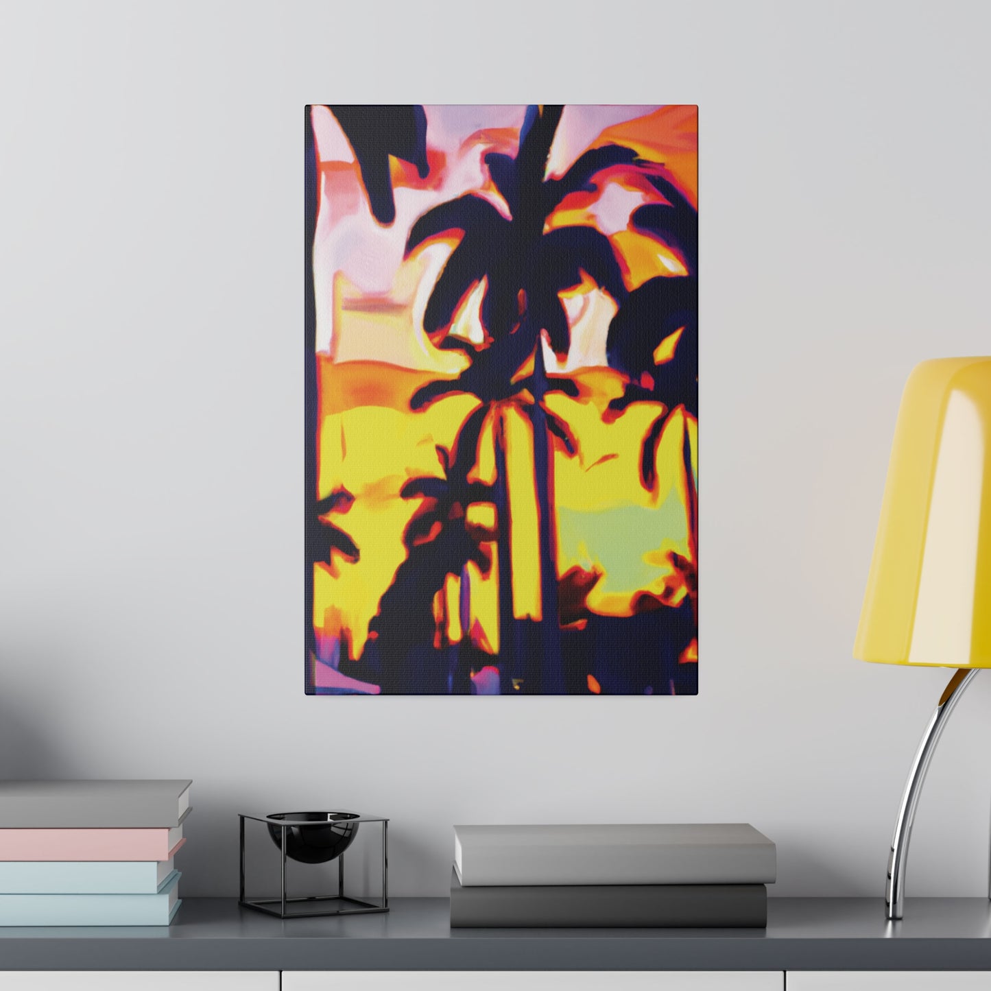 8254X - Miami Beach Sunset Painting Print | Miami | Beach | Sunset | Poster | Home Decor | Wall Art | Canvas