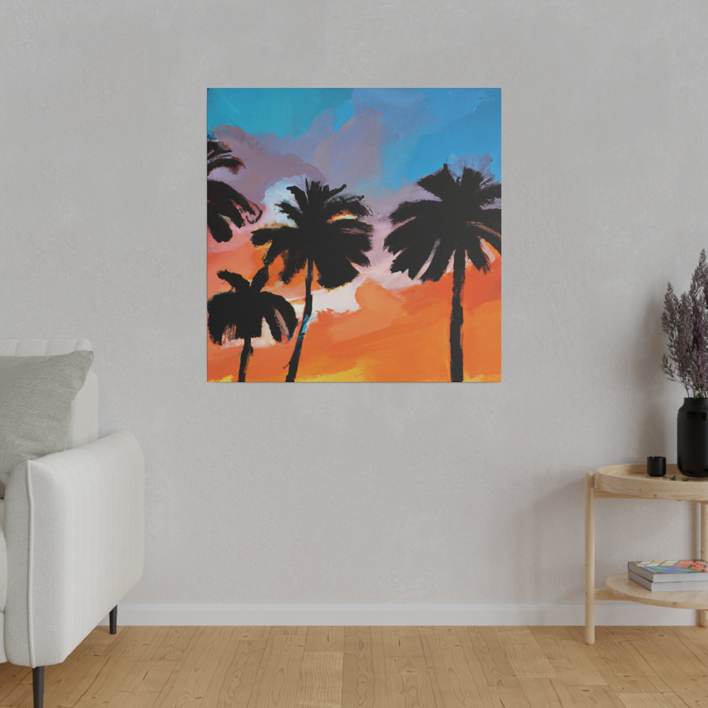 7010V - Miami Beach Sunset Painting Print | Miami | Beach | Sunset | Poster | Home Decor | Wall Art | Canvas