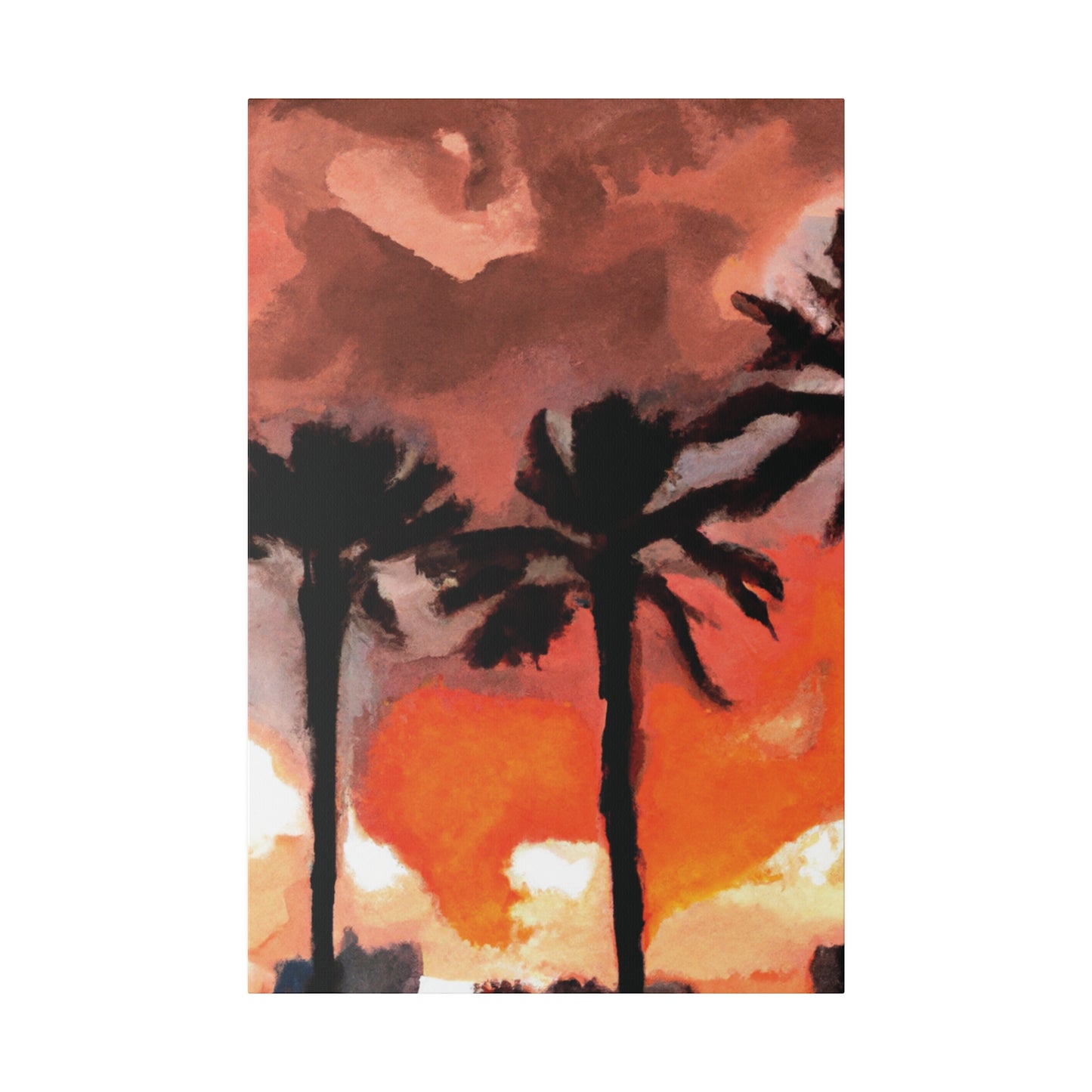 9073X - Miami Beach Sunset Painting Print | Miami | Beach | Sunset | Poster | Home Decor | Wall Art | Canvas