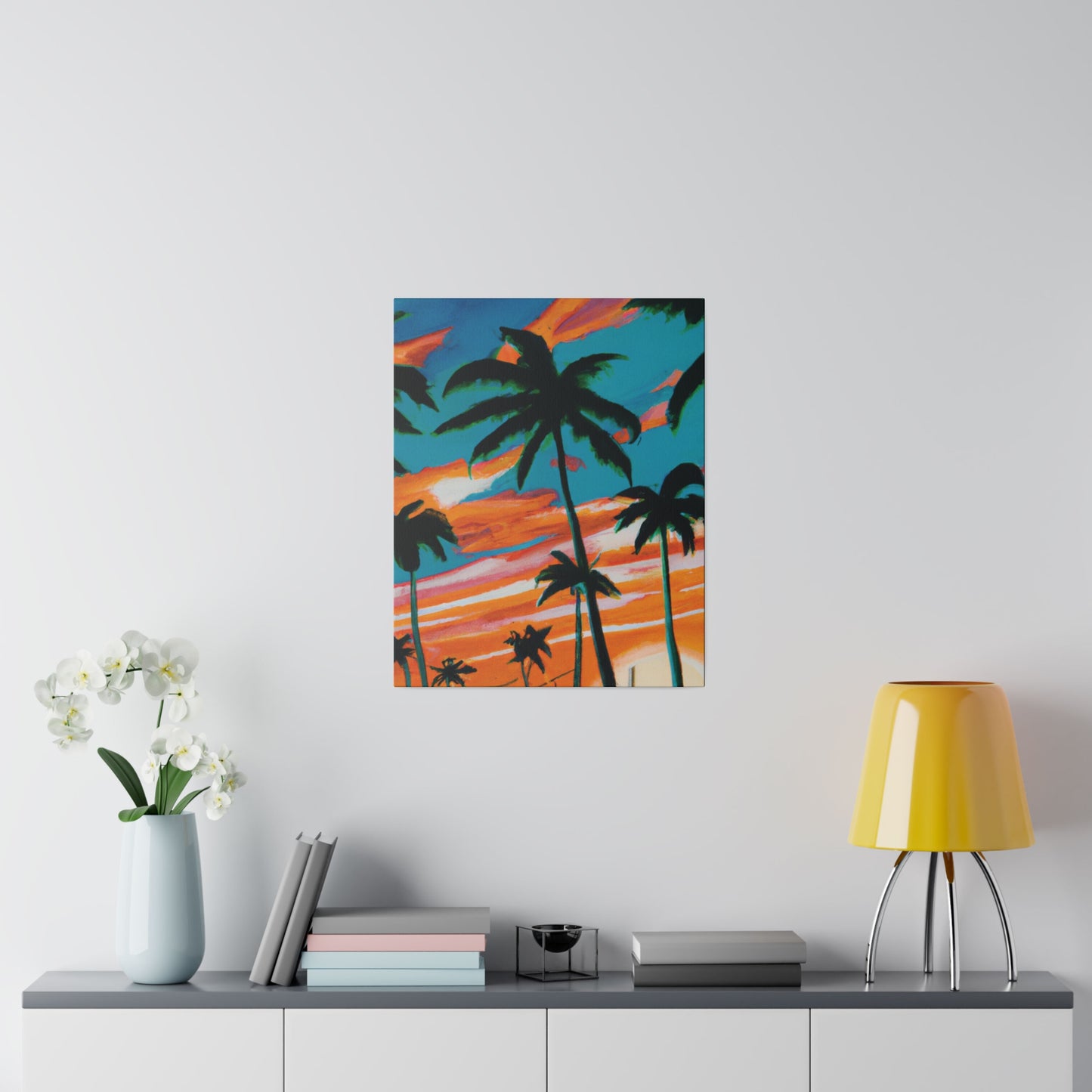 4895G - Miami Beach Sunset Painting Print | Miami | Beach | Sunset | Poster | Home Decor | Wall Art | Canvas