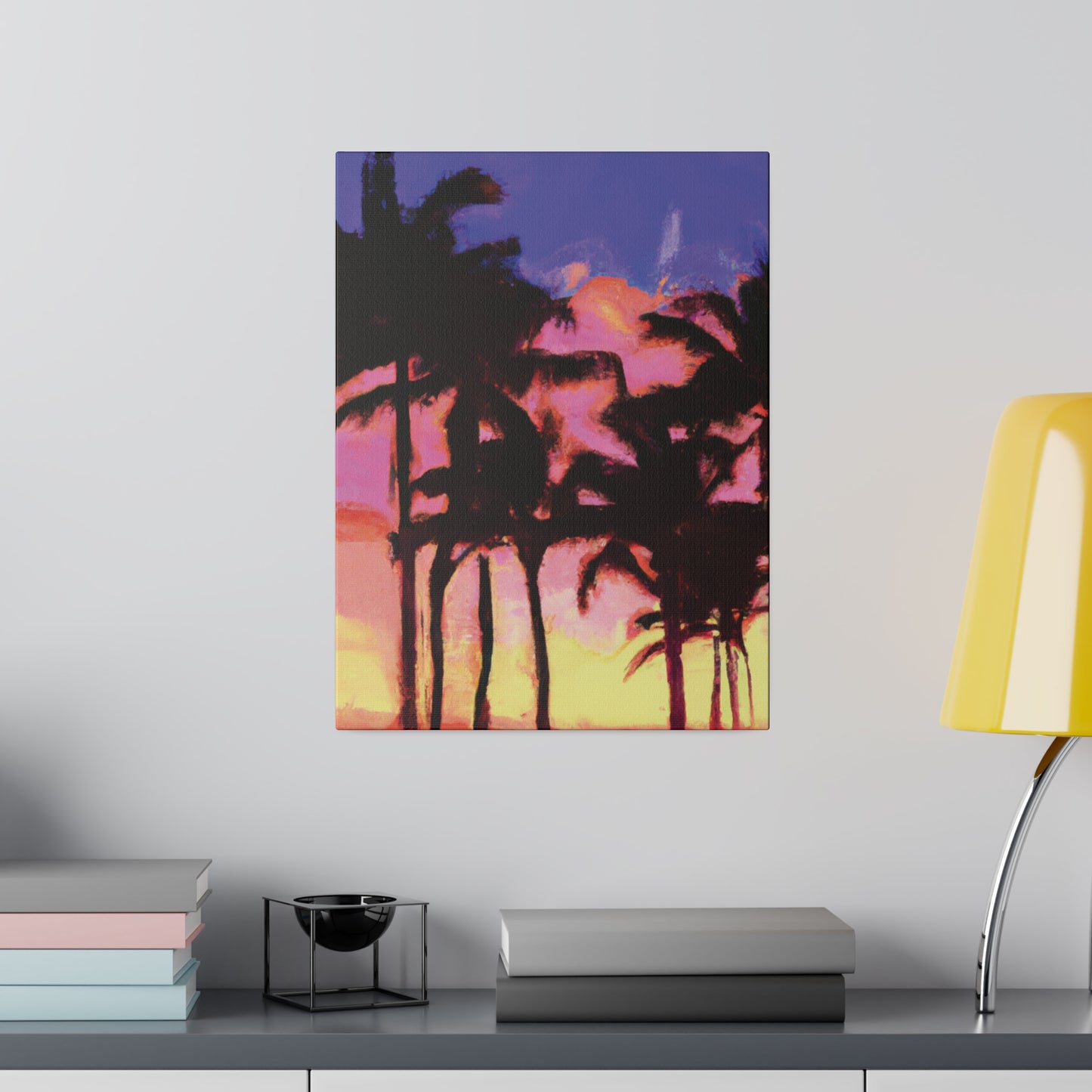 9365H - Miami Beach Sunset Painting Print | Miami | Beach | Sunset | Poster | Home Decor | Wall Art | Canvas