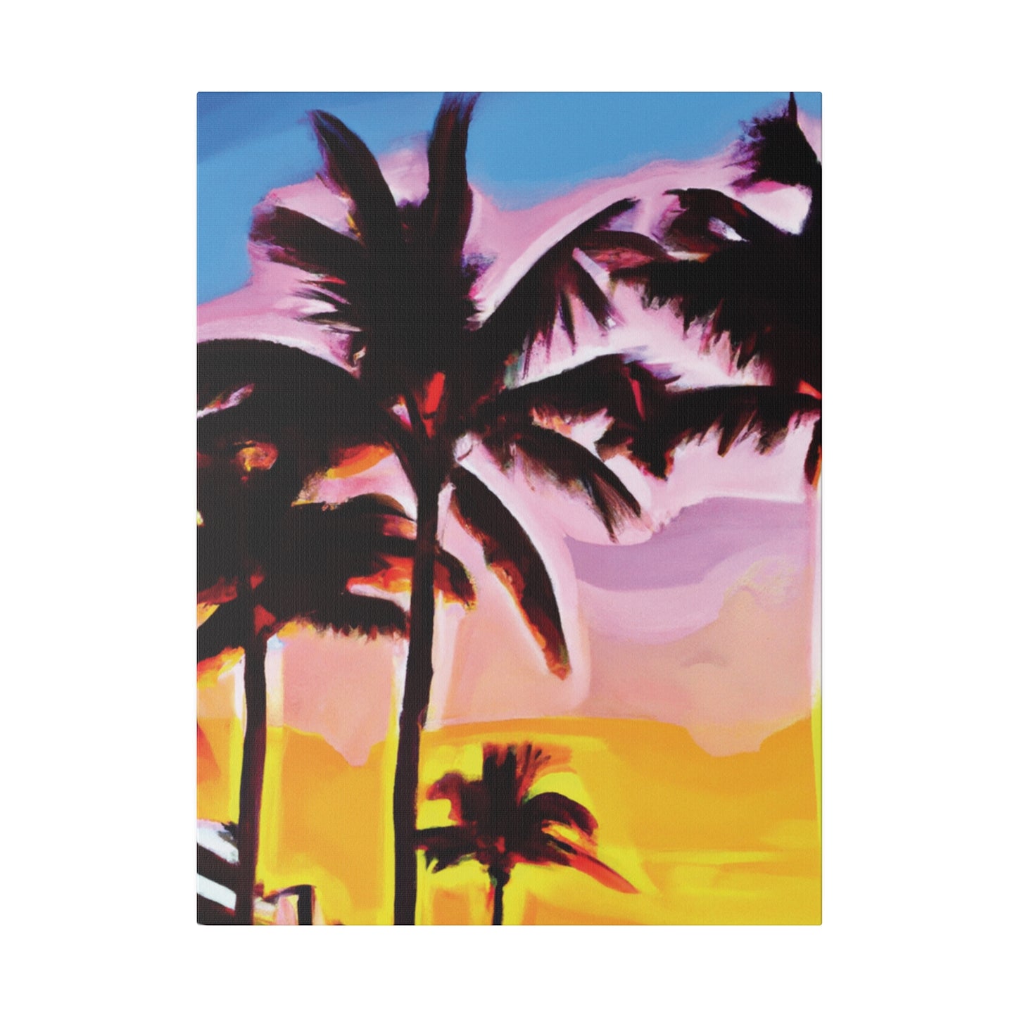 742X - Miami Beach Sunset Painting Print | Miami | Beach | Sunset | Poster | Home Decor | Wall Art | Canvas