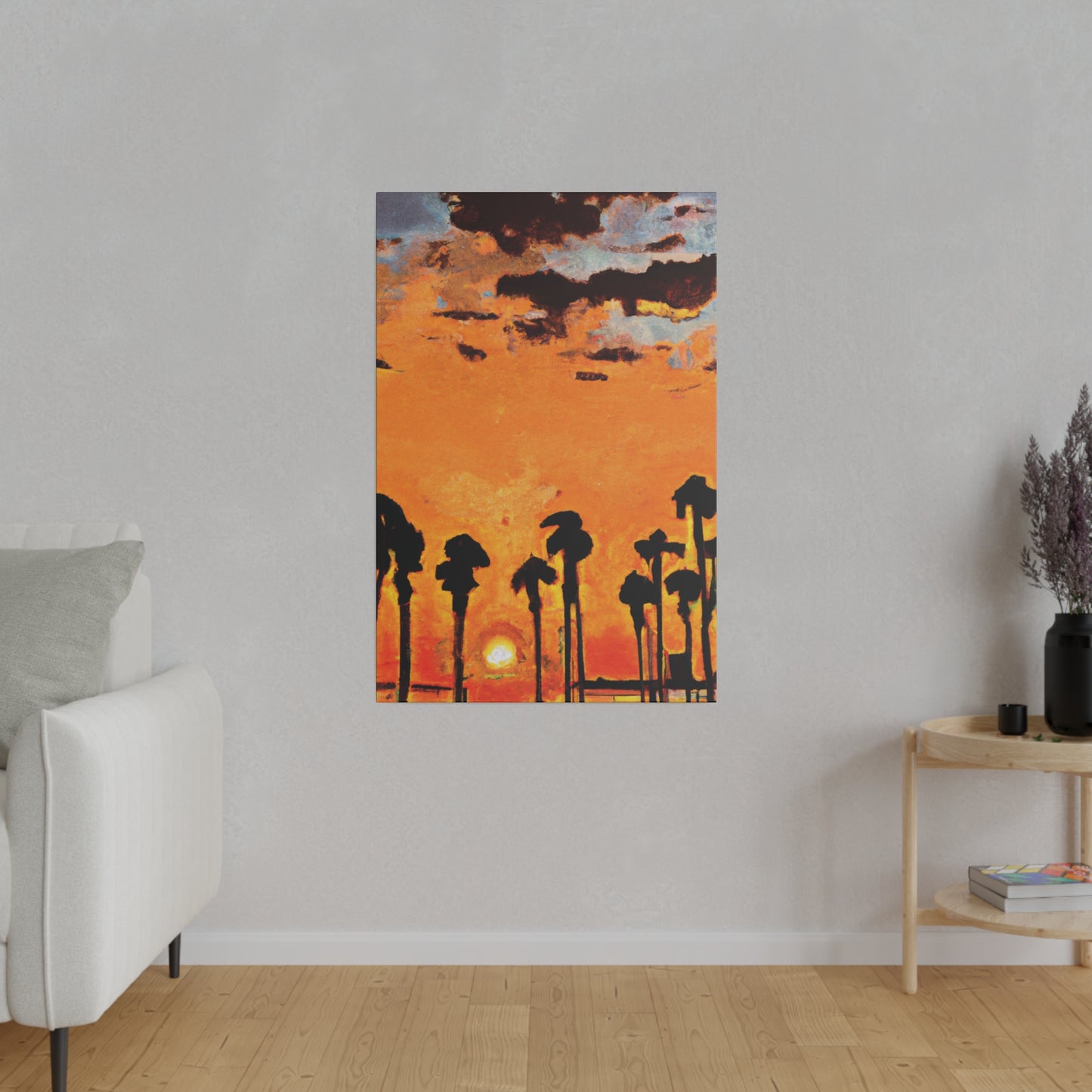 3231S - Miami Beach Sunset Painting Print | Miami | Beach | Sunset | Poster | Home Decor | Wall Art | Canvas