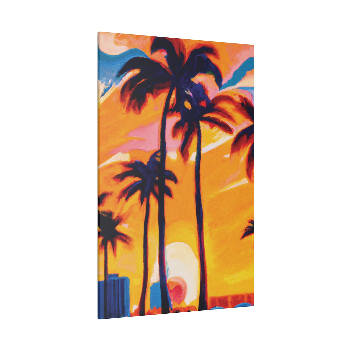 2067G - Miami Beach Sunset Painting Print | Miami | Beach | Sunset | Poster | Home Decor | Wall Art | Canvas