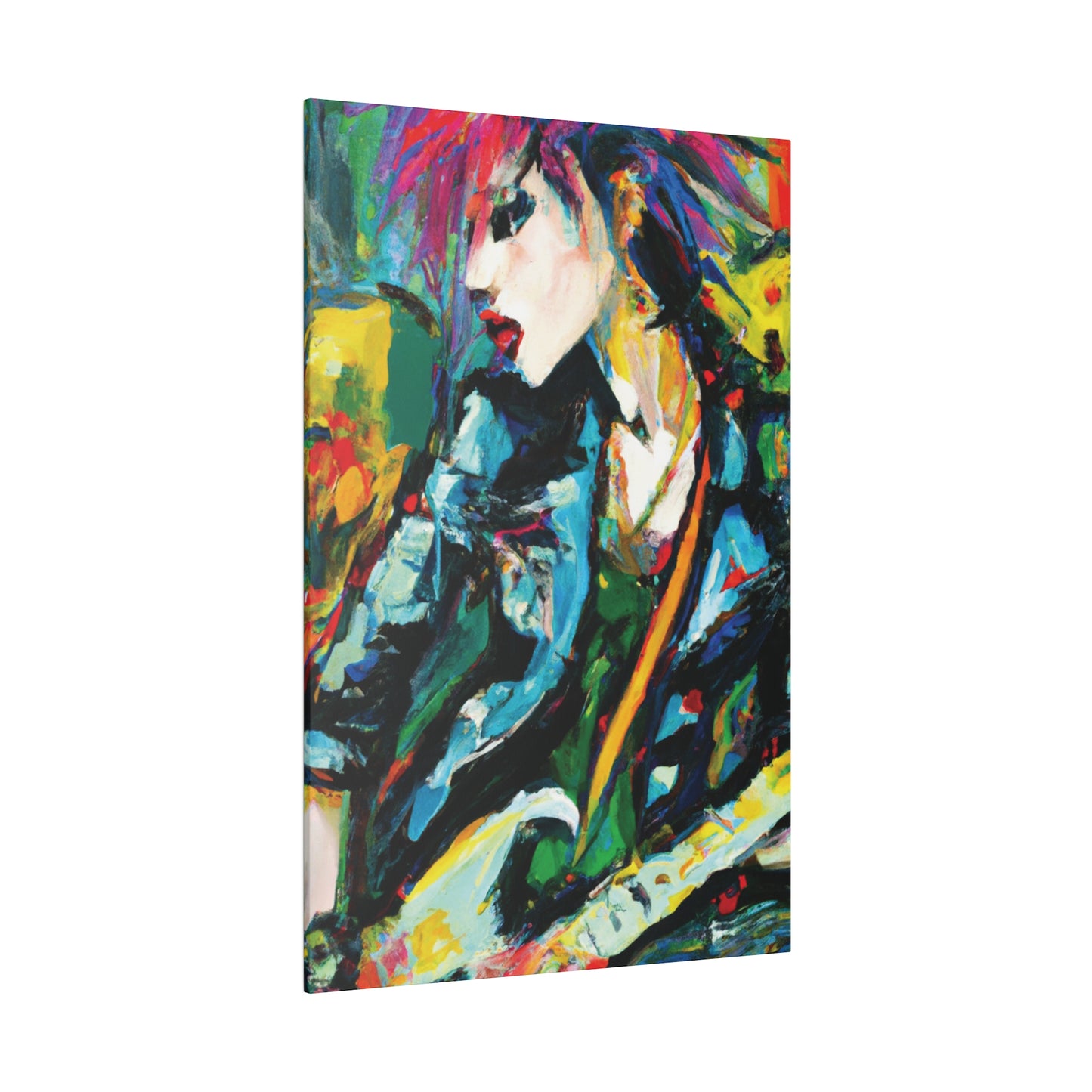 9841U - Rockstar Oil Painting Style Print | Poster | Home Decor | Wall Art | Music Art | Canvas