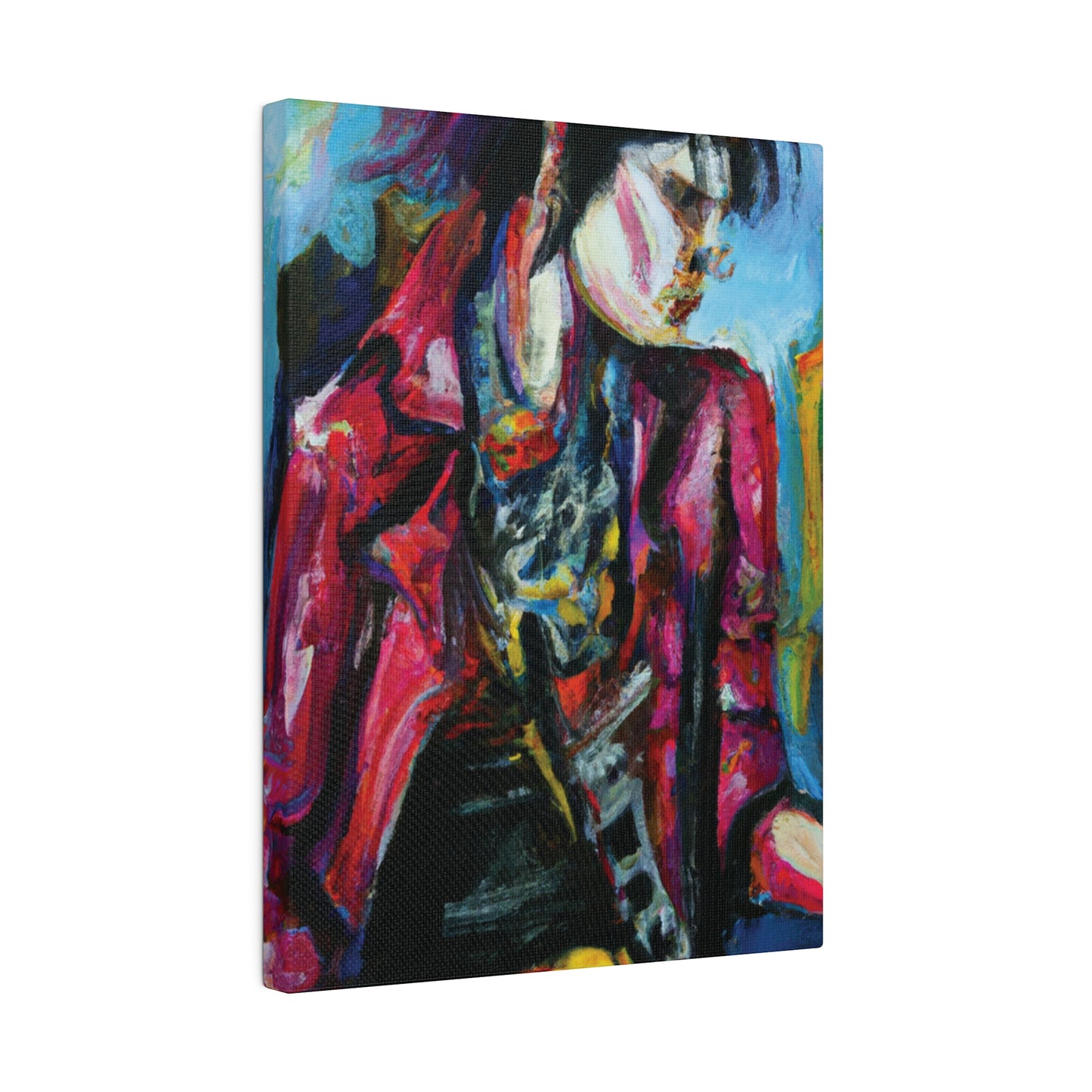 7152R - Rockstar Oil Painting Style Print | Poster | Home Decor | Wall Art | Music Art | Canvas