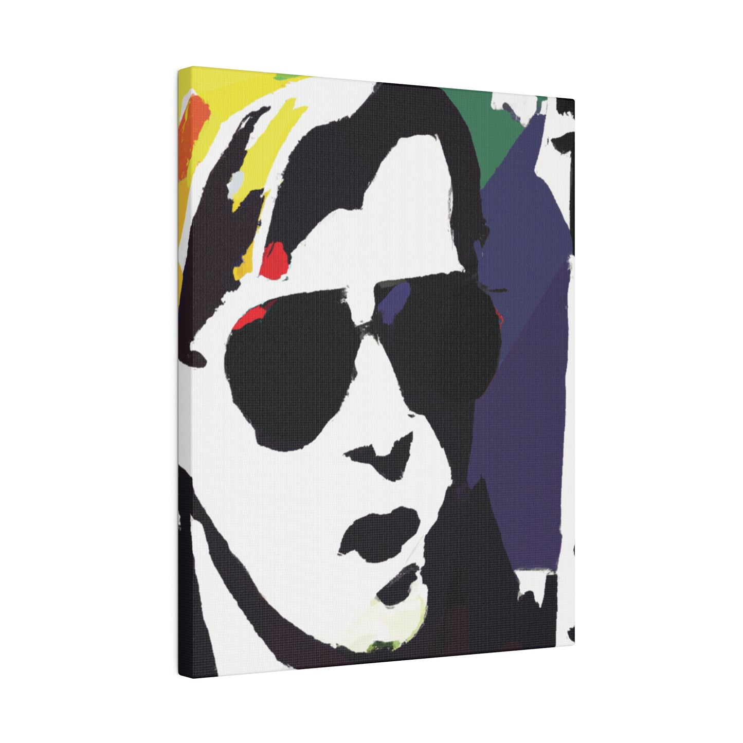 3723C - Rockstar Painting Print | Face | Abstract | Poster | Home Decor | Wall Art | Music Art | Canvas
