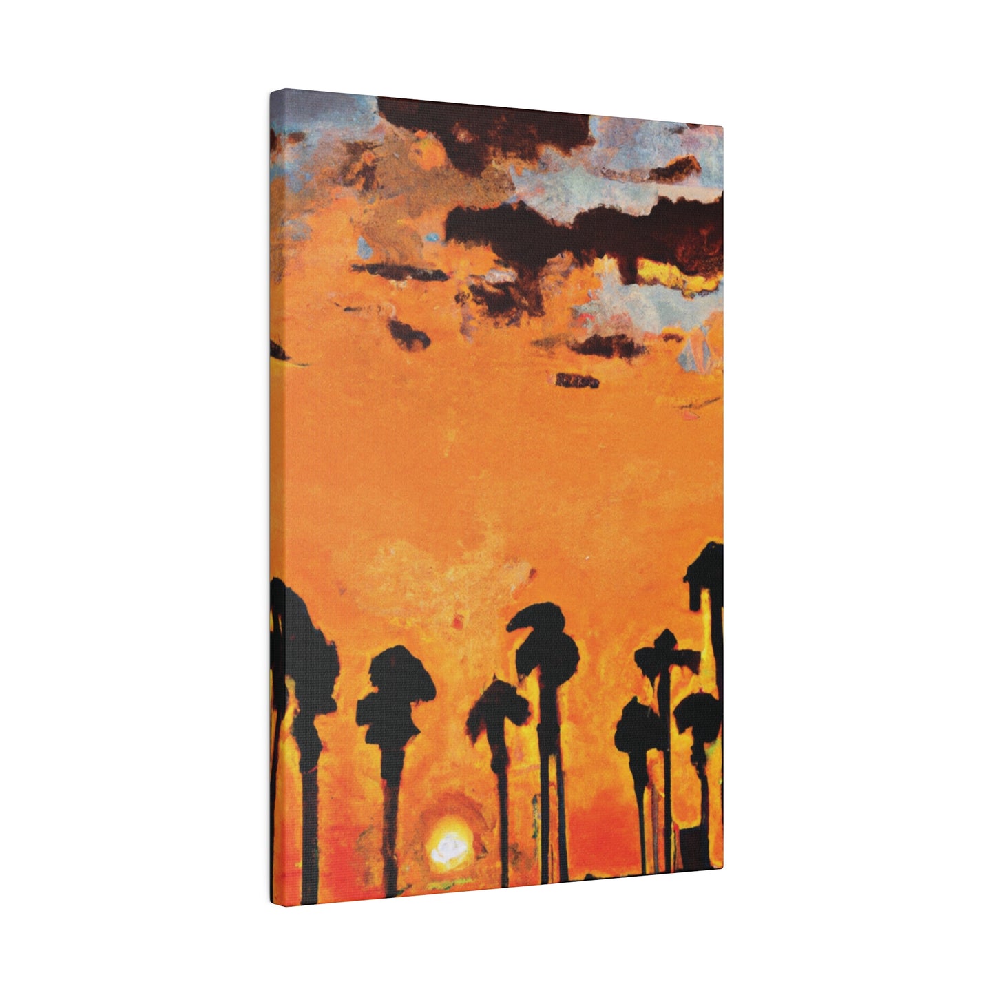 3231S - Miami Beach Sunset Painting Print | Miami | Beach | Sunset | Poster | Home Decor | Wall Art | Canvas