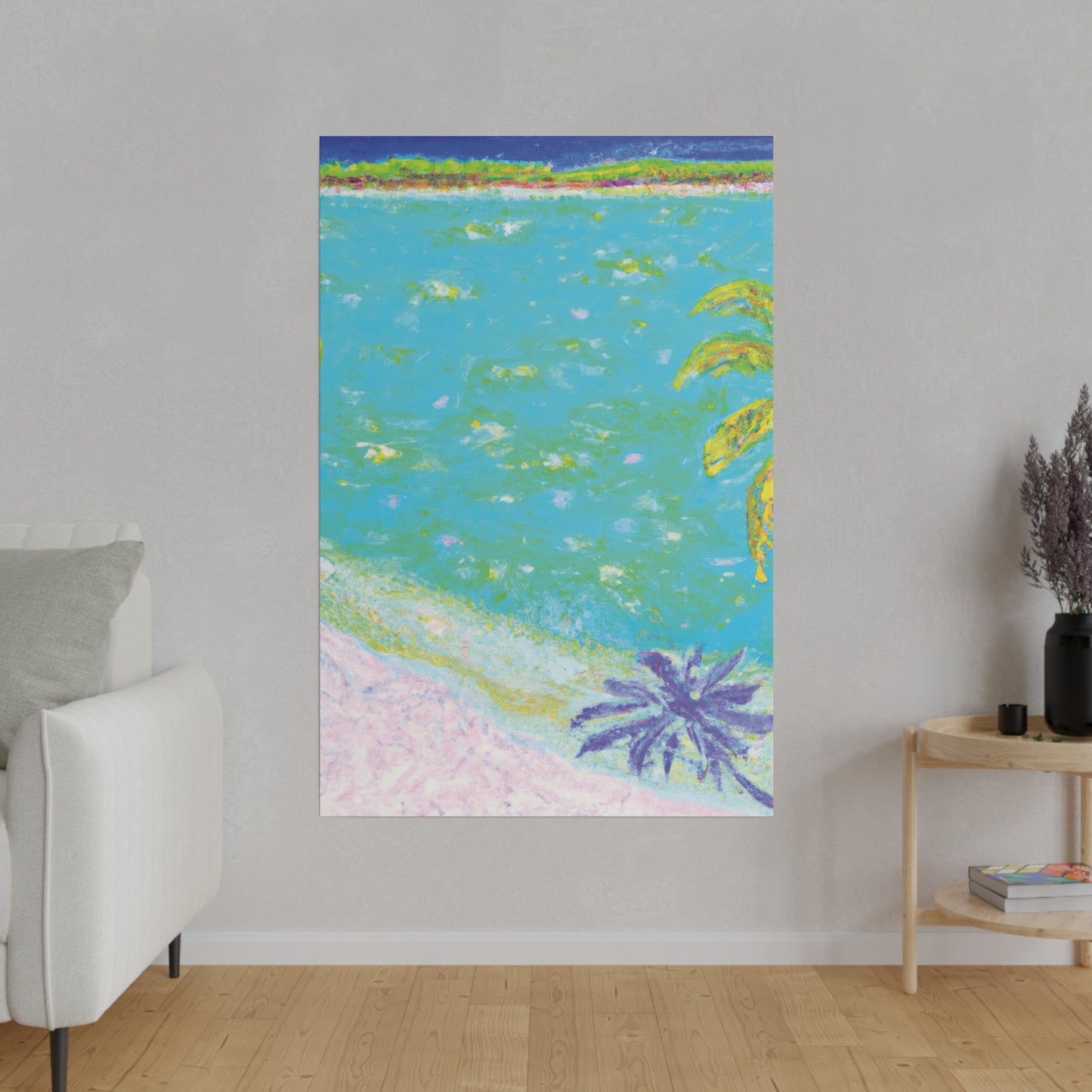 5254Q - Bahamas Ocean Painting Print | Bahamas | Ocean | Beach | Poster | Home Decor | Wall Art | Canvas