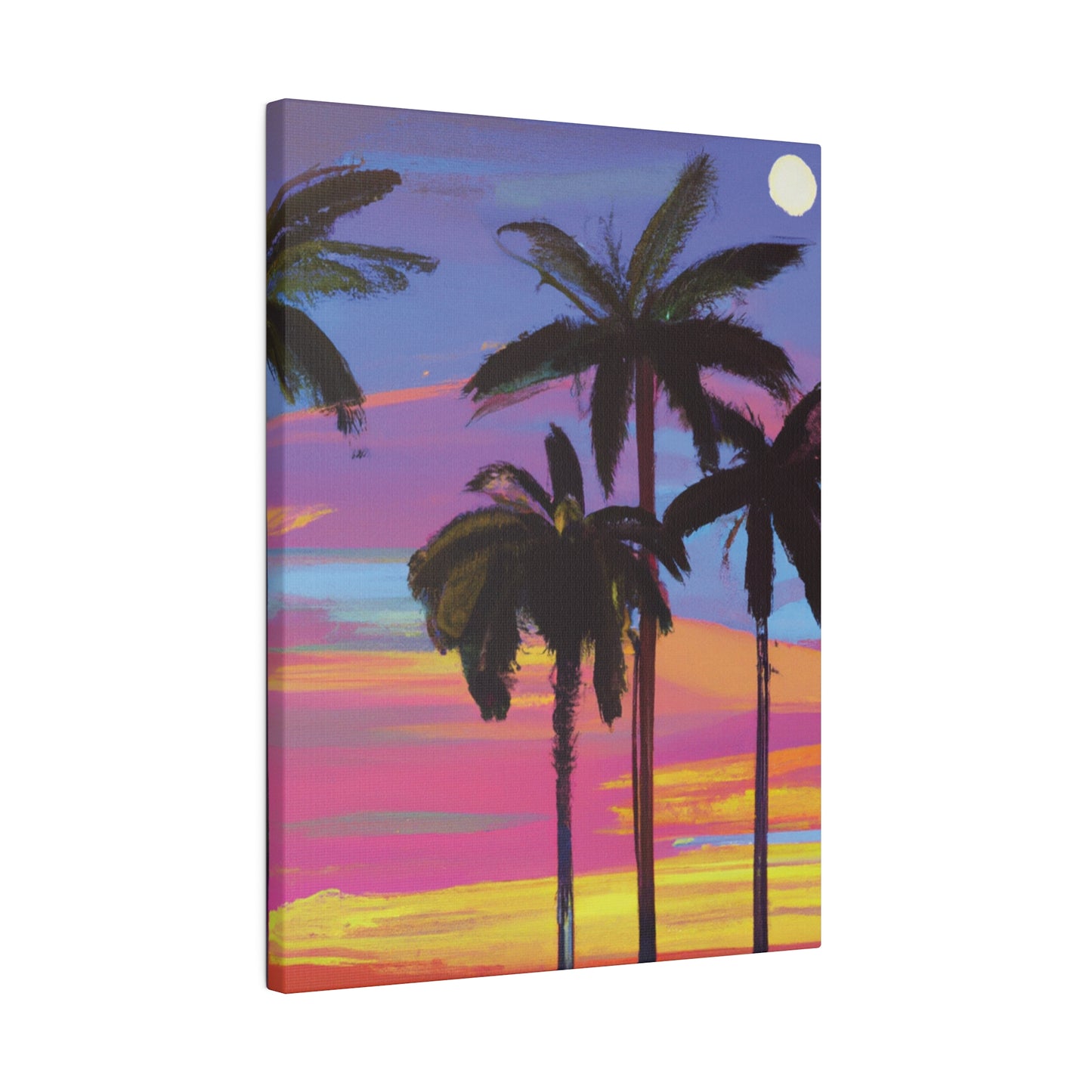 4360Y - Miami Beach Sunset Painting Print | Miami | Beach | Sunset | Poster | Home Decor | Wall Art | Canvas