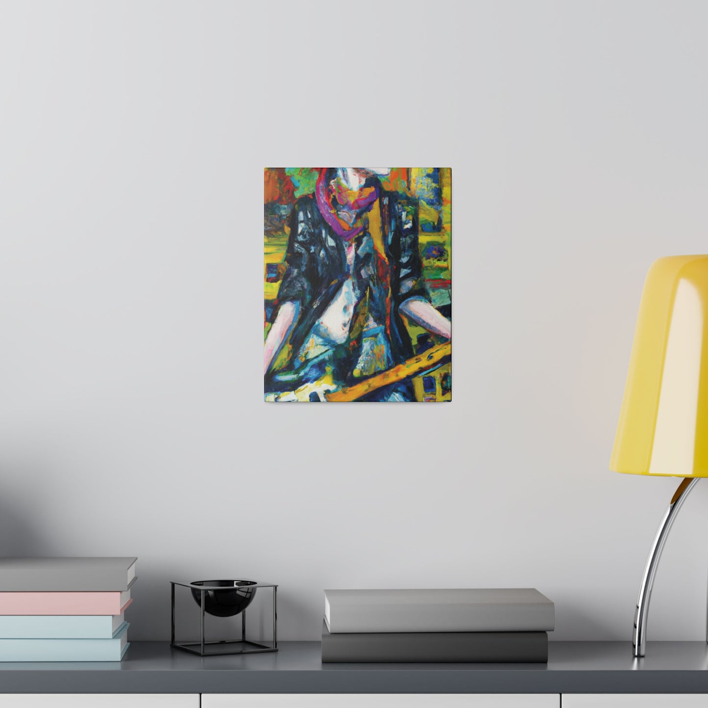 3589A - Rockstar Oil Painting Style Print | Poster | Home Decor | Wall Art | Music Art | Canvas