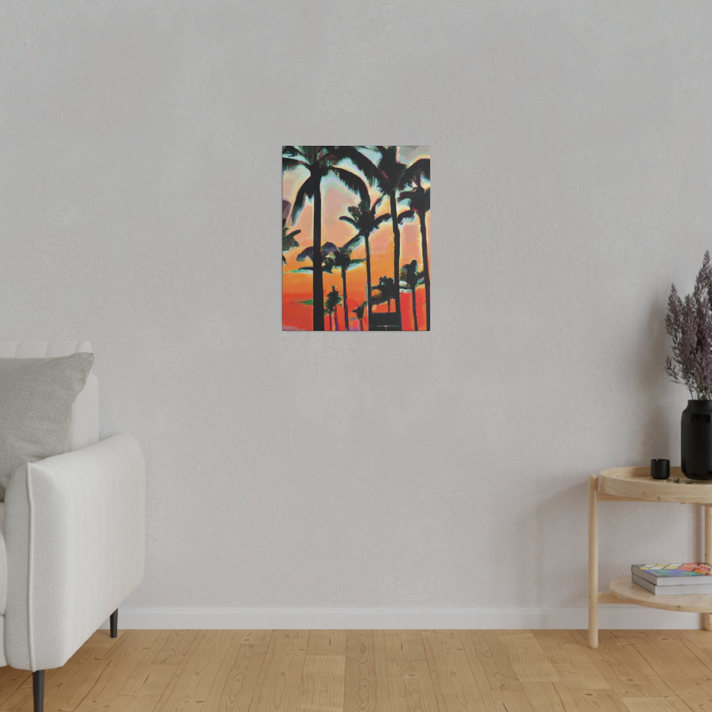 4891A - Miami Beach Sunset Painting Print | Miami | Beach | Sunset | Poster | Home Decor | Wall Art | Canvas