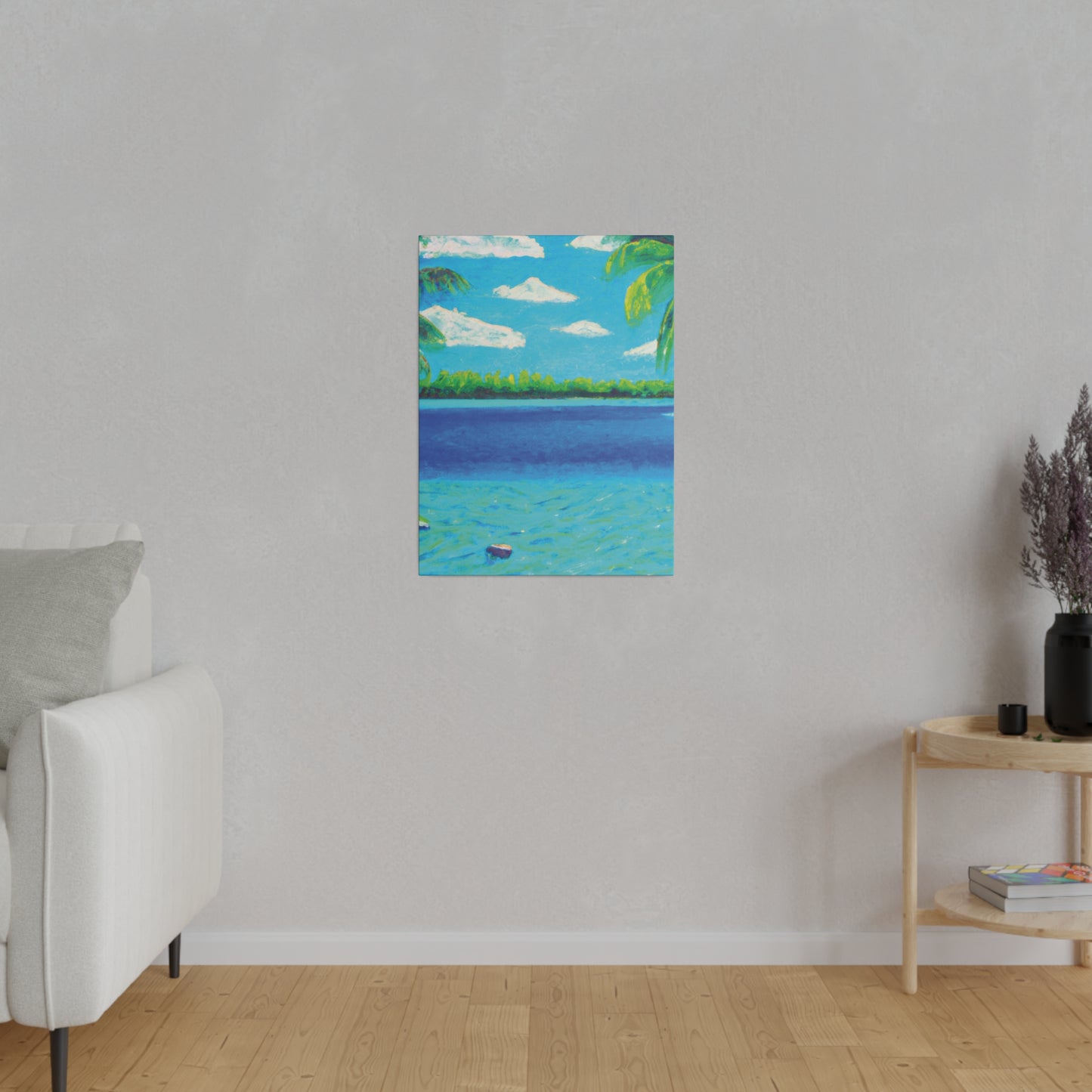 4513K - Bahamas Ocean Painting Print | Bahamas | Ocean | Beach | Poster | Home Decor | Wall Art | Canvas