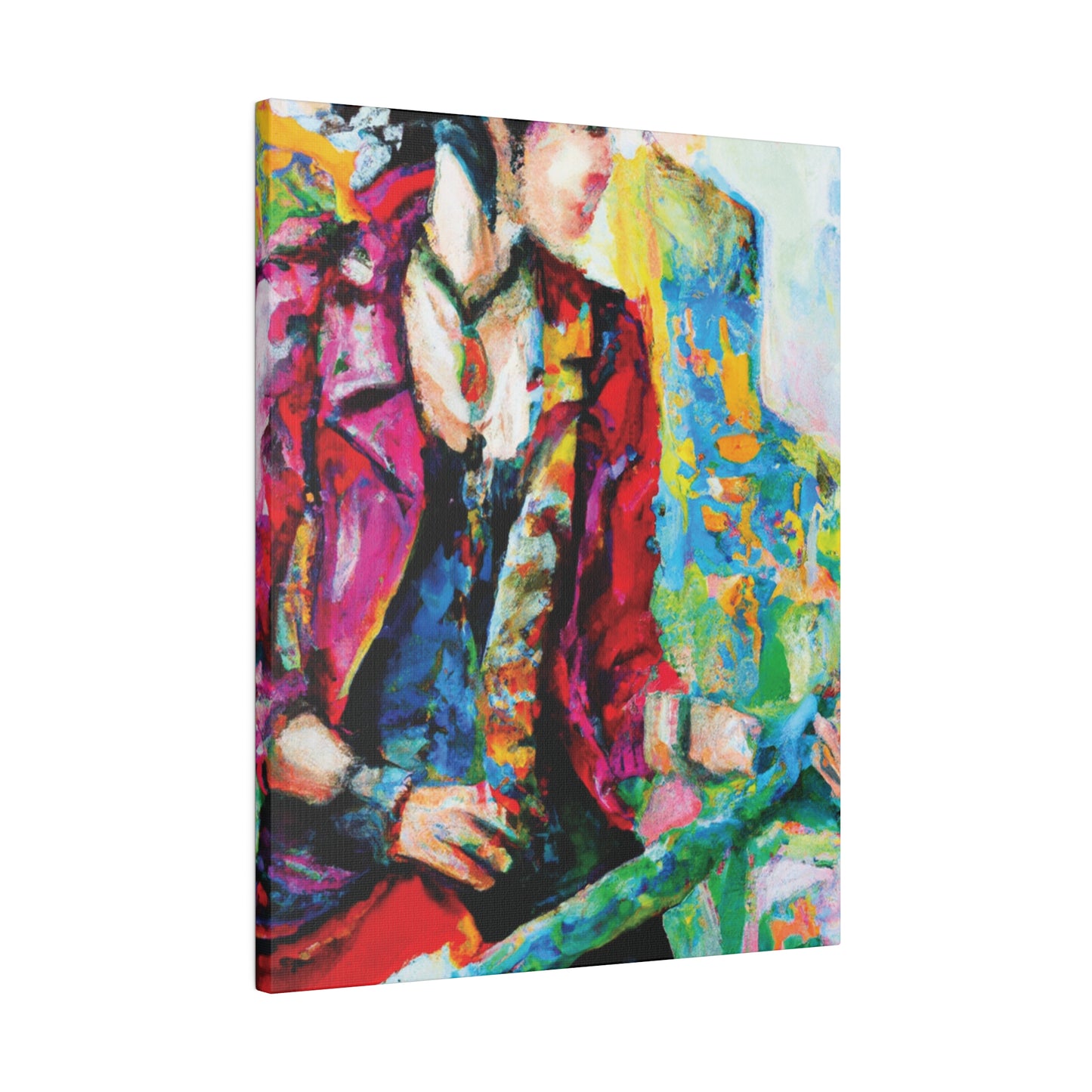 7234K - Rockstar Oil Painting Style Print | Poster | Home Decor | Wall Art | Music Art | Canvas