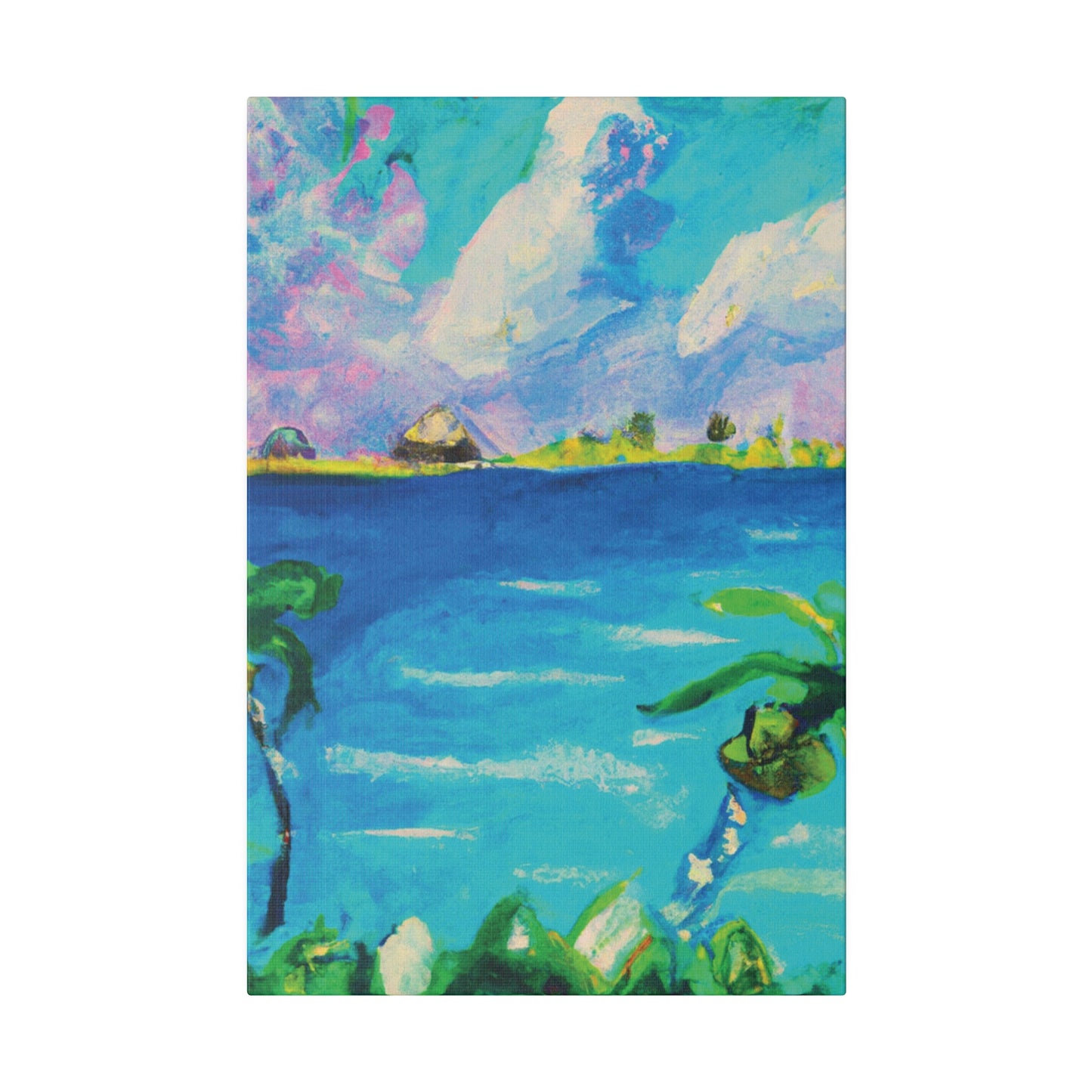 5634K - Bahamas Ocean Painting Print | Bahamas | Ocean | Beach | Poster | Home Decor | Wall Art | Canvas